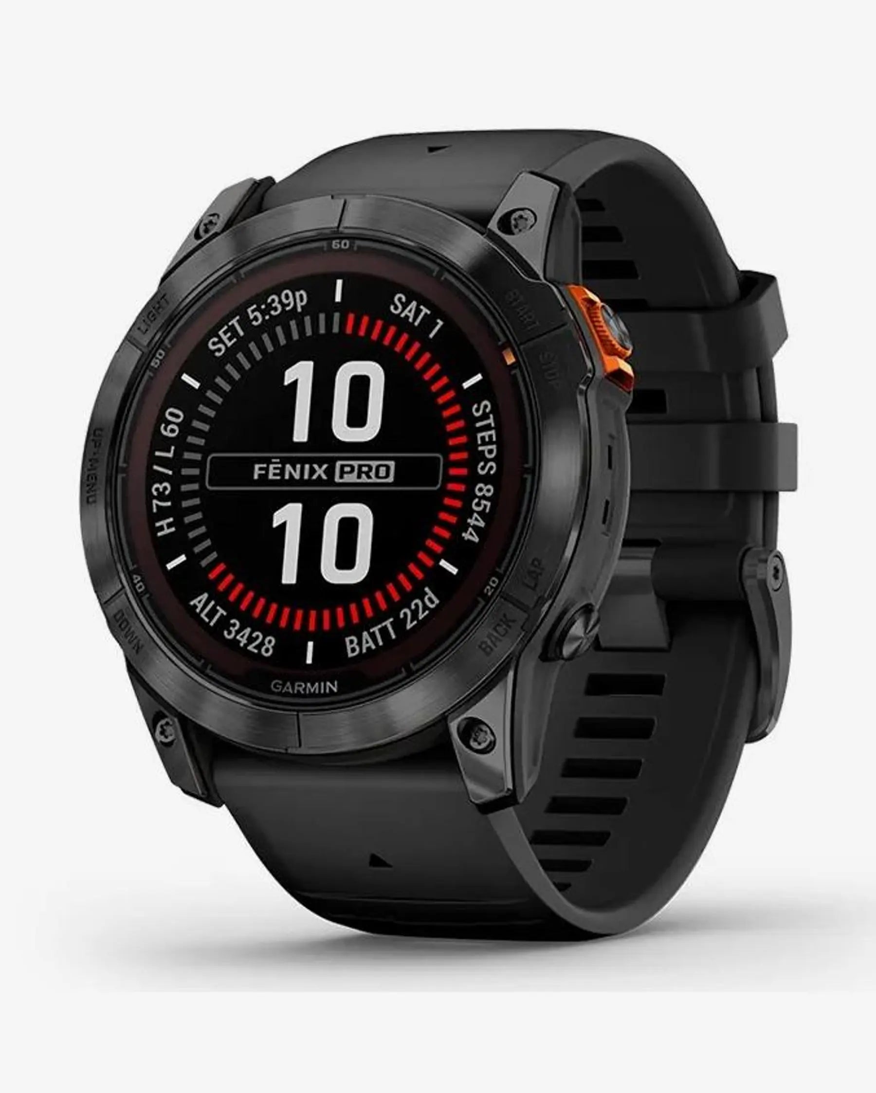 Garmin fēnix 7X Pro Solar Edition smartwatch GPS 51 mm gris oscuro correa negra Power Glass Bluetooth ANT+ Wi‑Fi