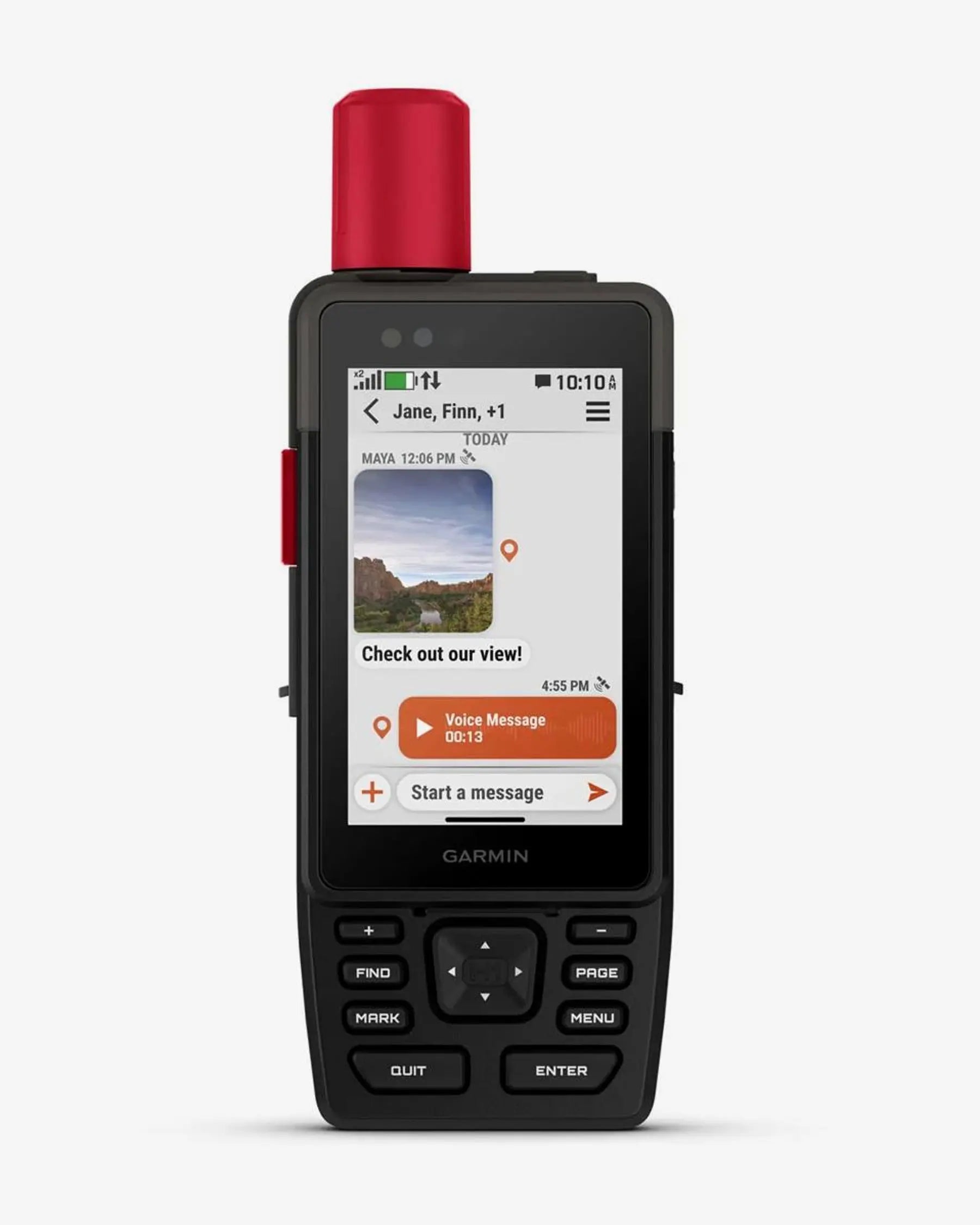 Garmin GPSMAP H1i Plus GPS de mano negro y rojo, pantalla 3,5", 64 GB, Wi‑Fi, Bluetooth, ANT+, USB‑C