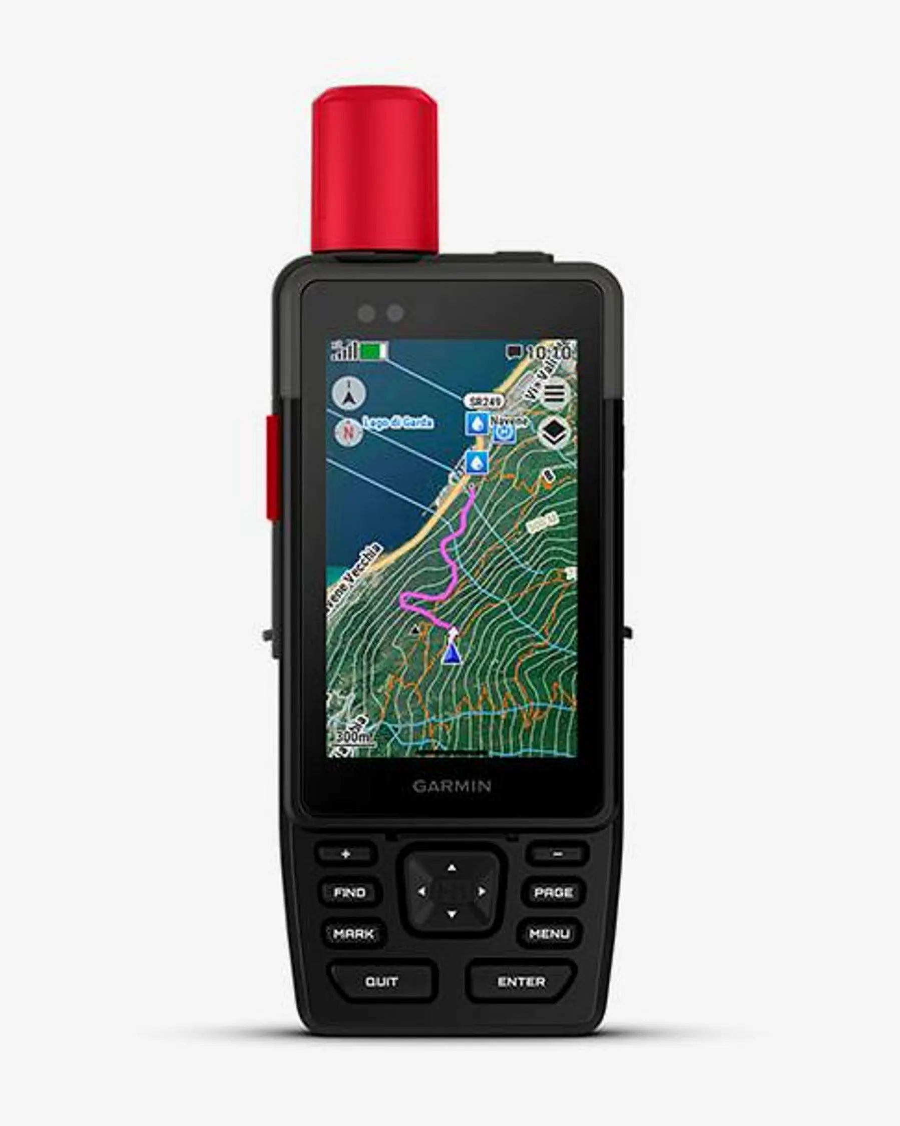 Garmin GPSMAP H1i Plus GPS de mano negro y rojo, pantalla 3,5", 64 GB, Wi‑Fi, Bluetooth, ANT+, USB‑C