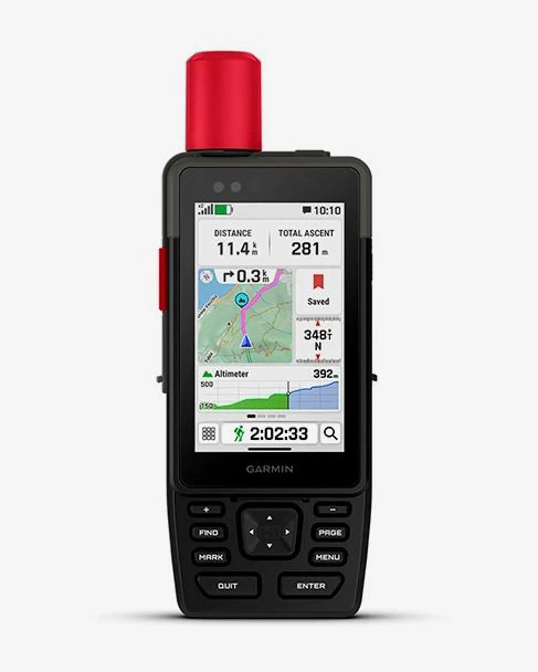 Garmin GPSMAP H1i Plus GPS de mano negro y rojo, pantalla 3,5", 64 GB, Wi‑Fi, Bluetooth, ANT+, USB‑C