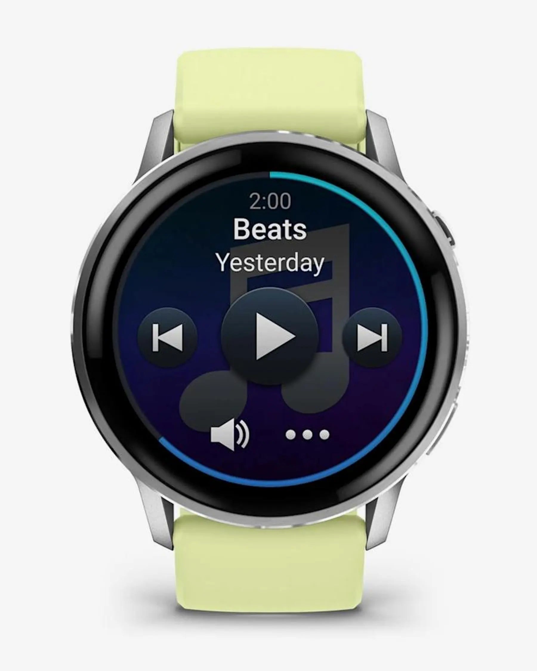 Garmin Venu 4 smartwatch 45 mm plateado con correa amarilla, acero inoxidable, Wi‑Fi Bluetooth ANT+