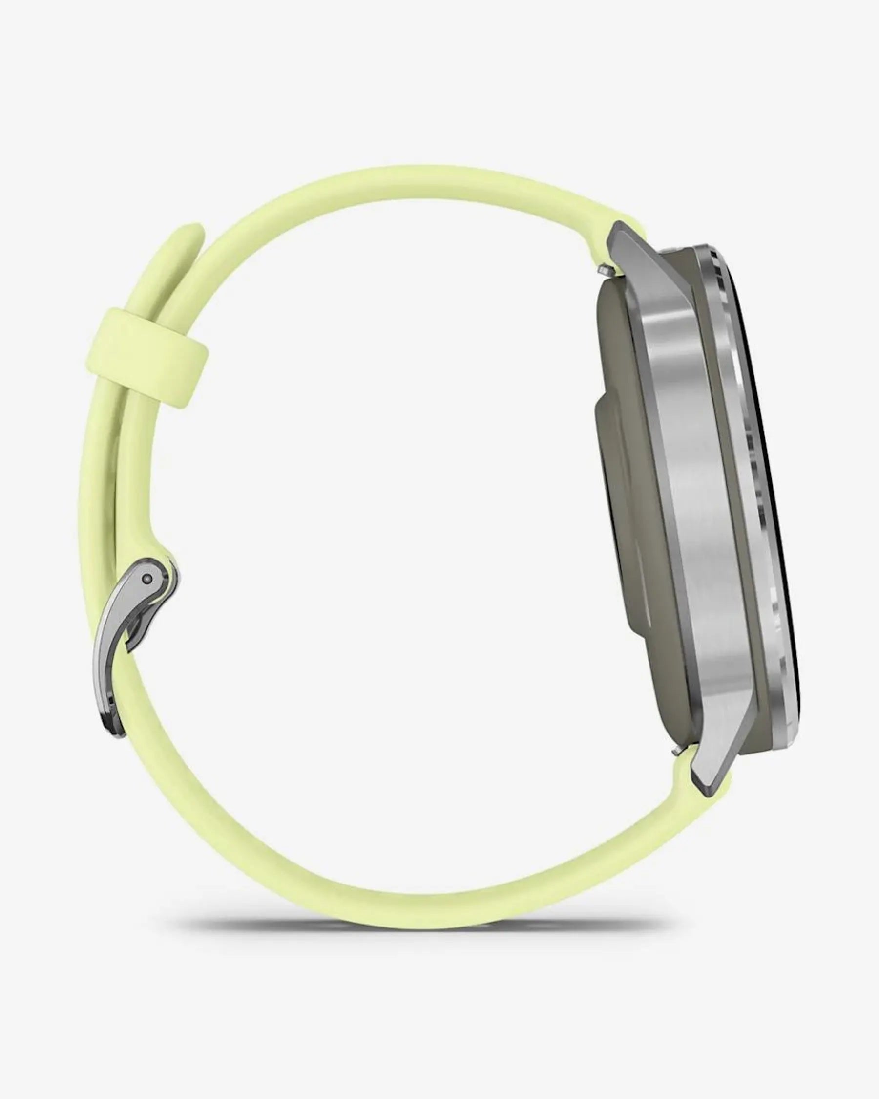 Garmin Venu 4 smartwatch 45 mm plateado con correa amarilla, acero inoxidable, Wi‑Fi Bluetooth ANT+