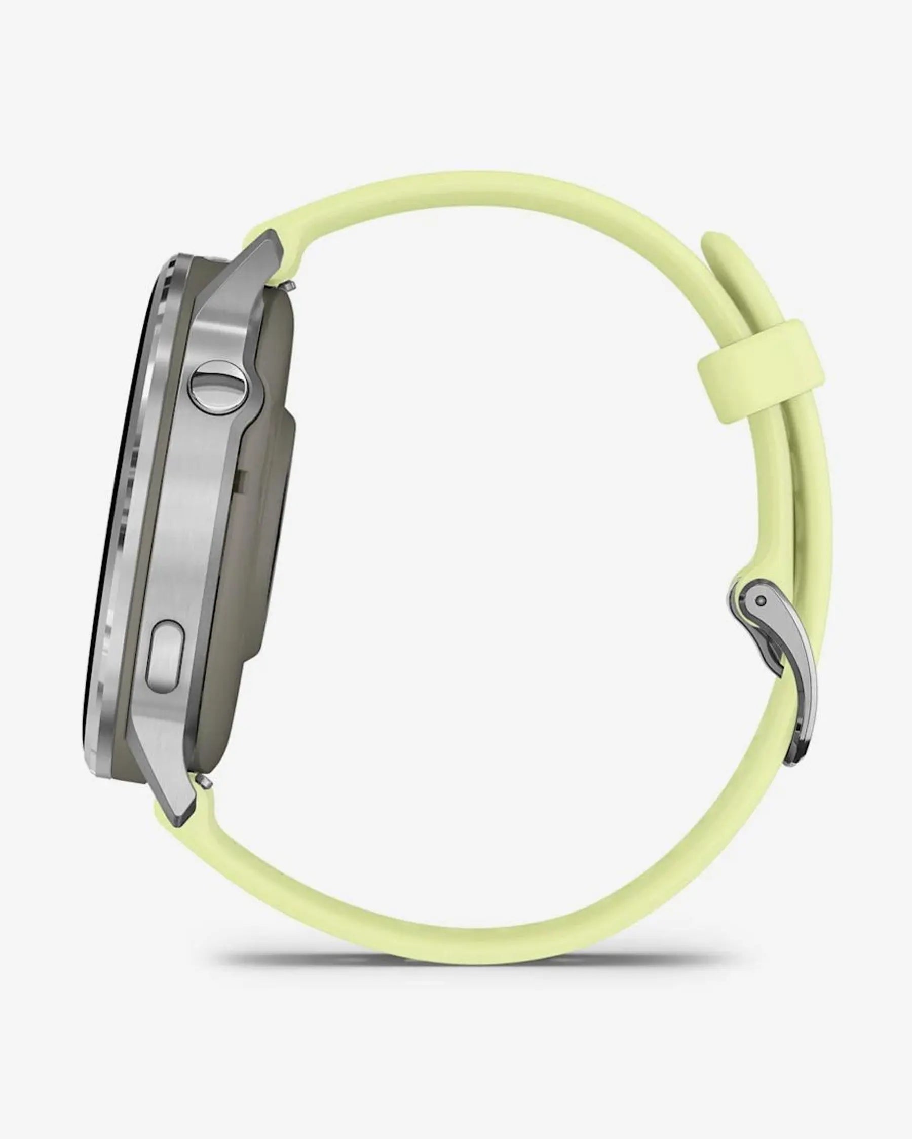 Garmin Venu 4 smartwatch 45 mm plateado con correa amarilla, acero inoxidable, Wi‑Fi Bluetooth ANT+