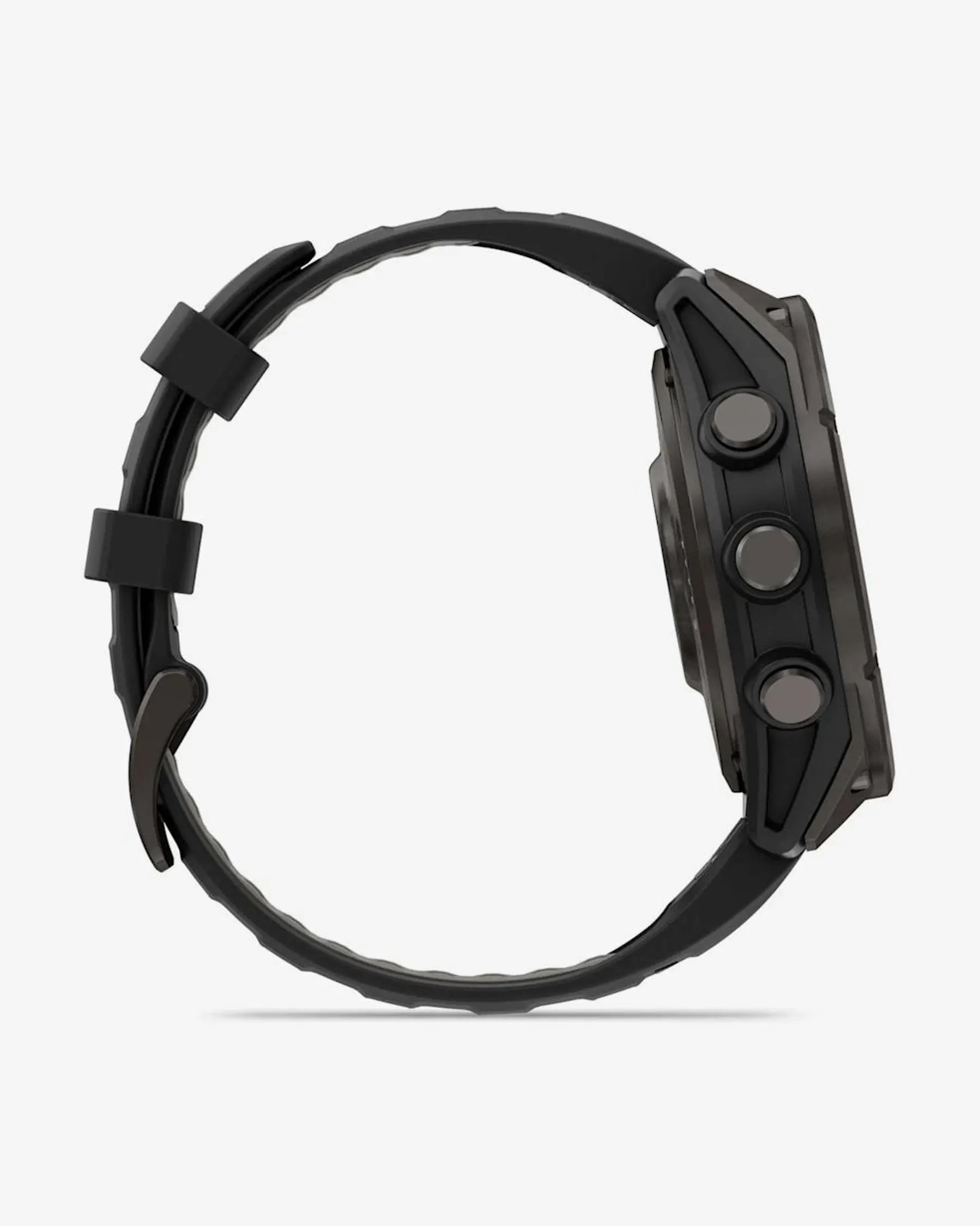 Garmin fēnix 8 Pro smartwatch AMOLED 47 mm titanio gris carbón zafiro correa silicona negra LTE satélite