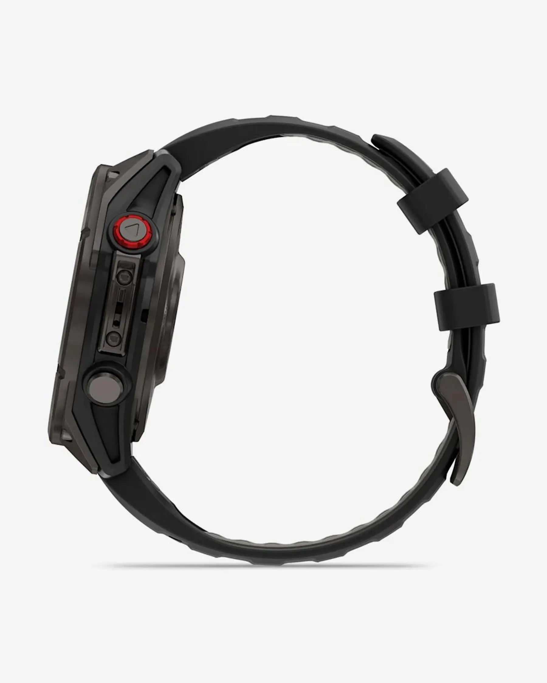 Garmin fēnix 8 Pro smartwatch AMOLED 47 mm titanio gris carbón zafiro correa silicona negra LTE satélite