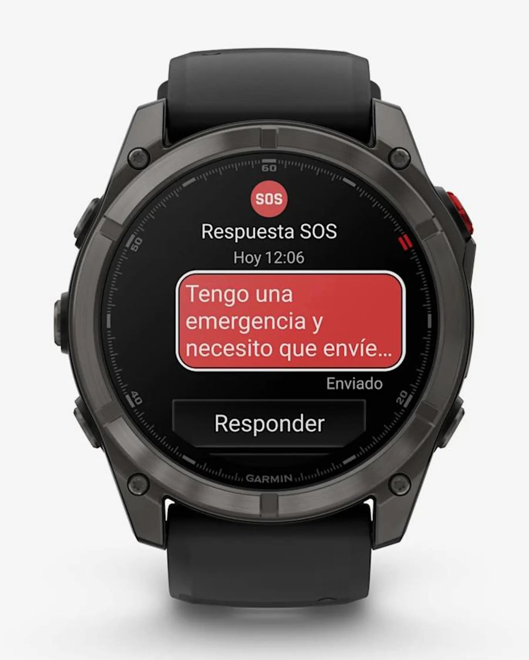 Garmin fēnix 8 Pro Smartwatch AMOLED 51 mm titanio gris carbón zafiro correa negra LTE satélite