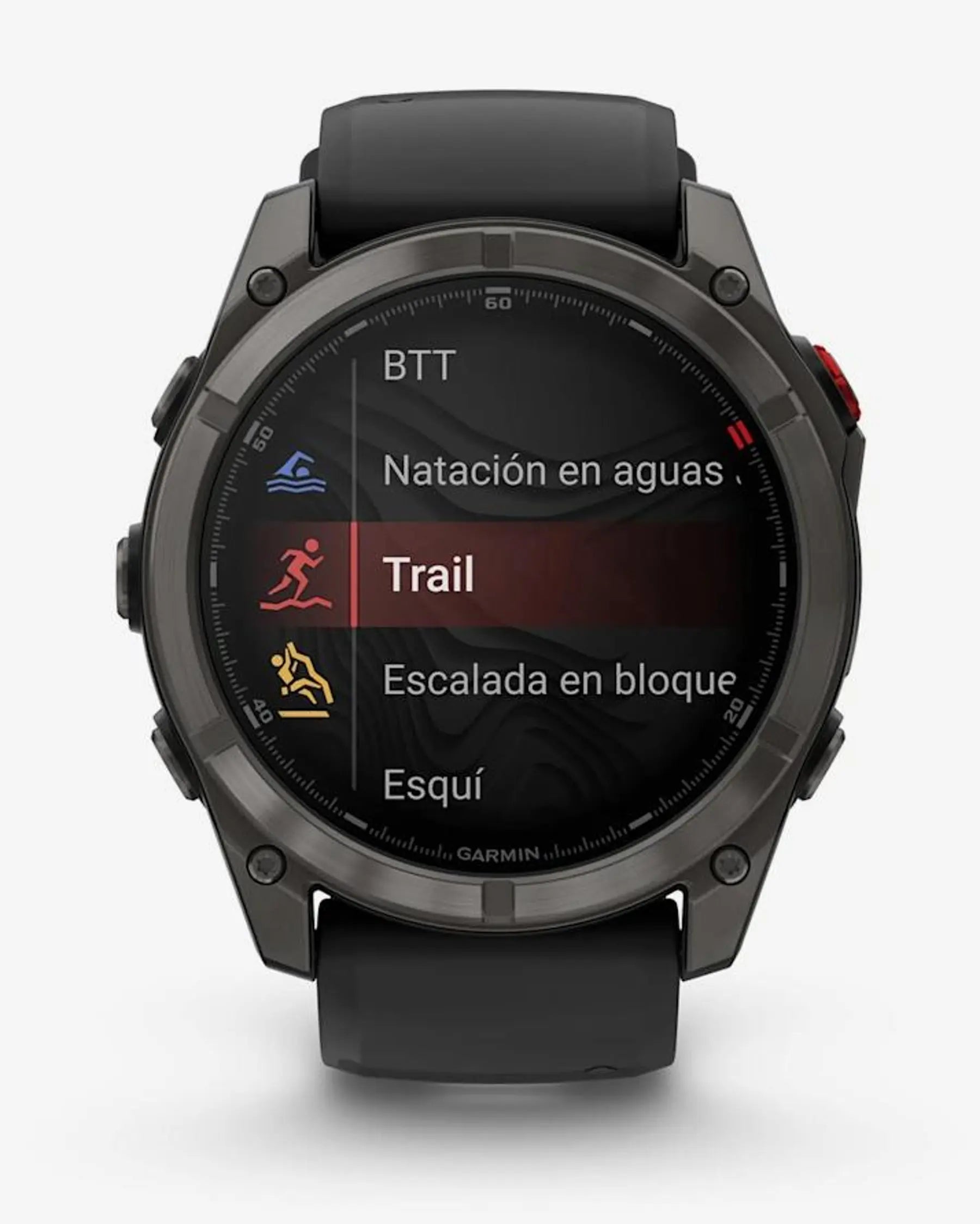 Garmin fēnix 8 Pro Smartwatch AMOLED 51 mm titanio gris carbón zafiro correa negra LTE satélite
