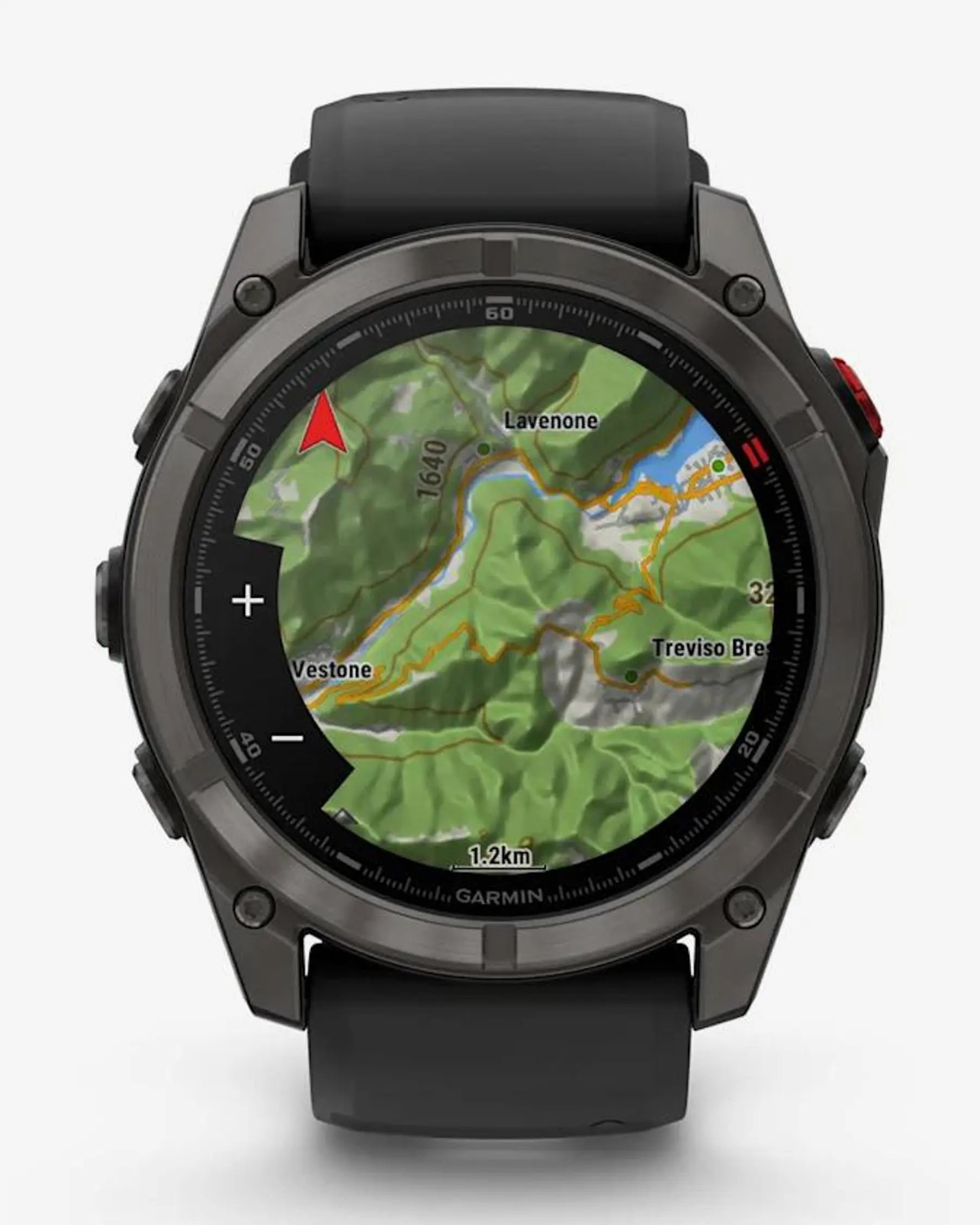 Garmin fēnix 8 Pro Smartwatch AMOLED 51 mm titanio gris carbón zafiro correa negra LTE satélite