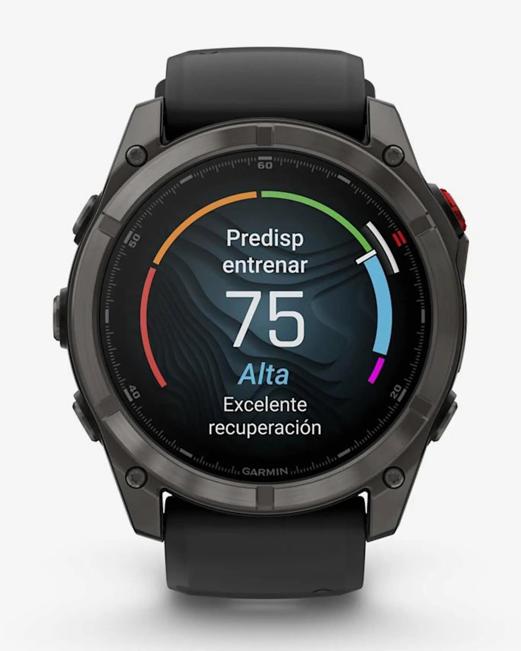 Garmin fēnix 8 Pro Smartwatch AMOLED 51 mm titanio gris carbón zafiro correa negra LTE satélite
