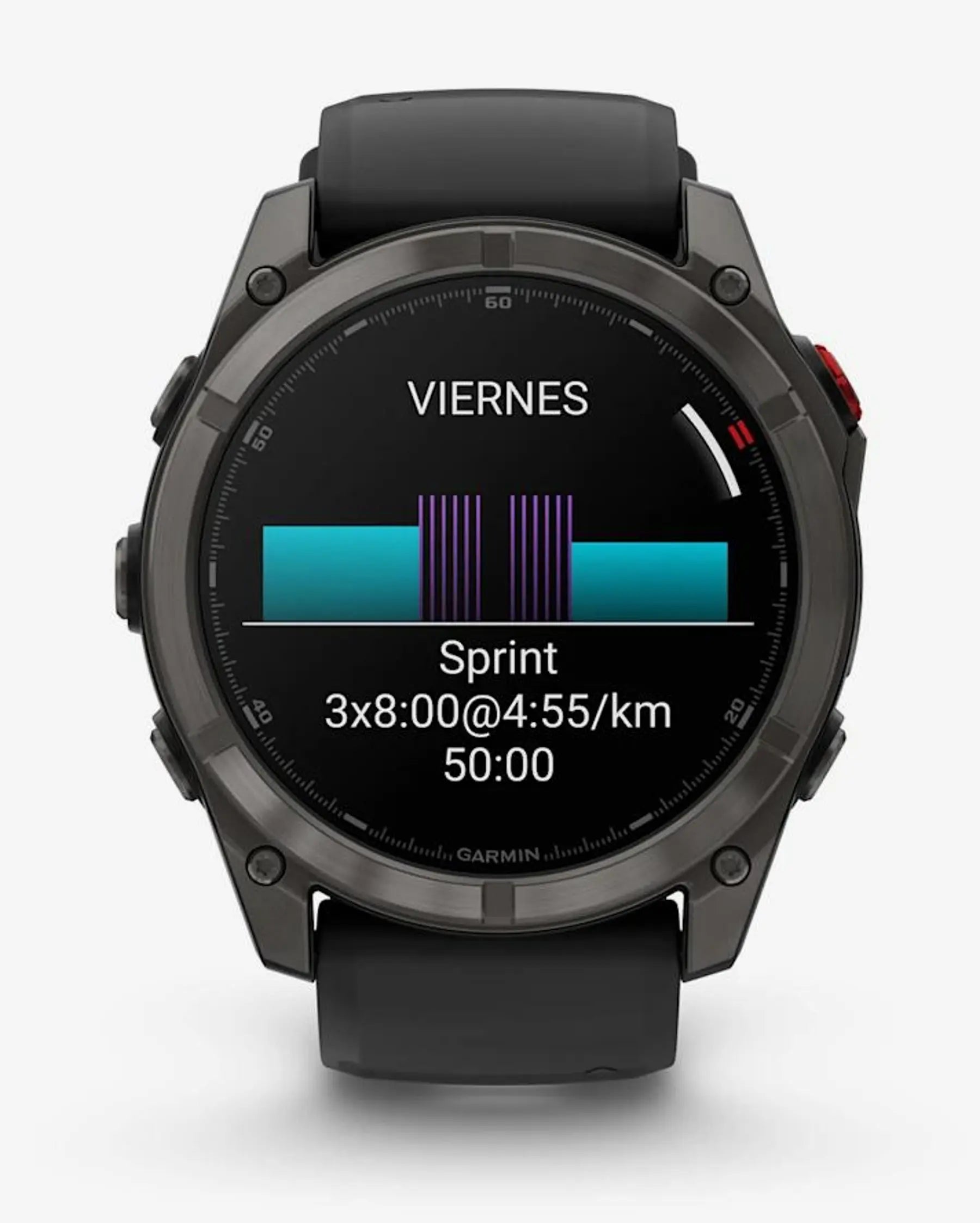 Garmin fēnix 8 Pro Smartwatch AMOLED 51 mm titanio gris carbón zafiro correa negra LTE satélite