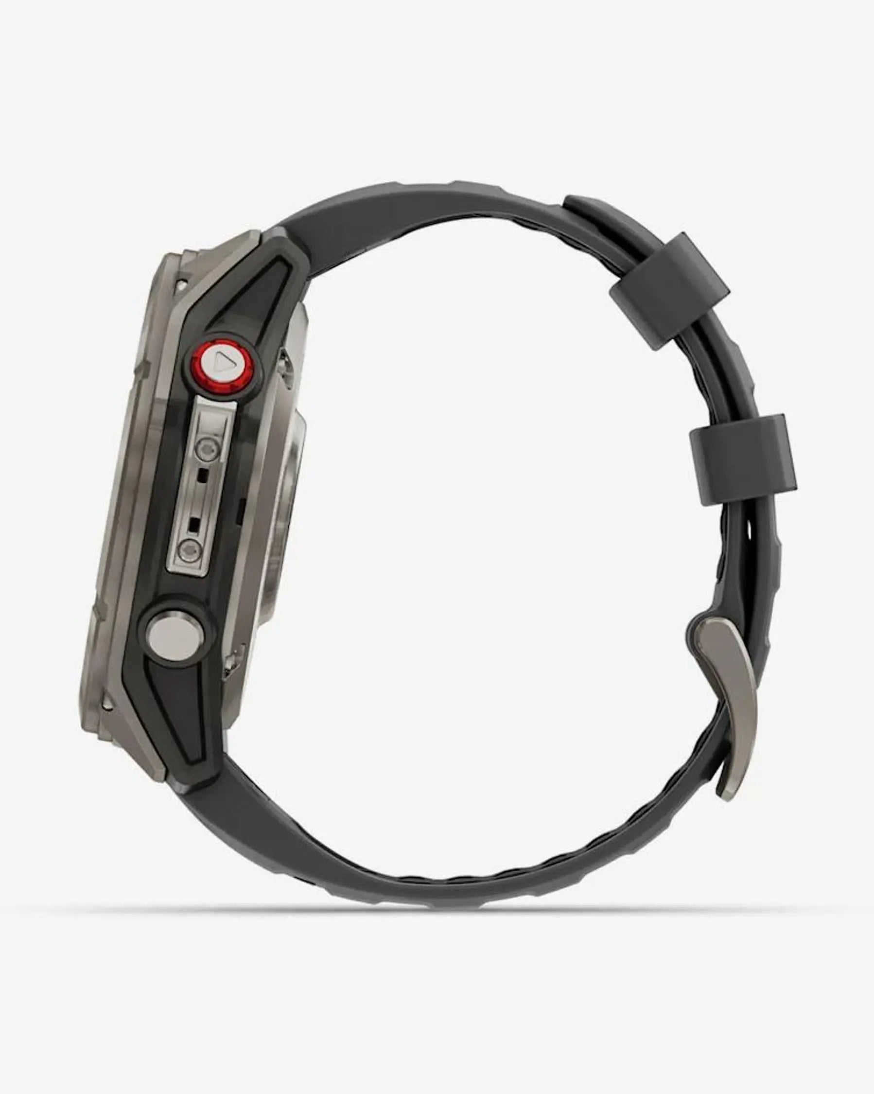 Garmin fēnix 8 Pro AMOLED Zafiro 51 mm smartwatch titanio gris plata correa silicona negro/gris LTE satélite