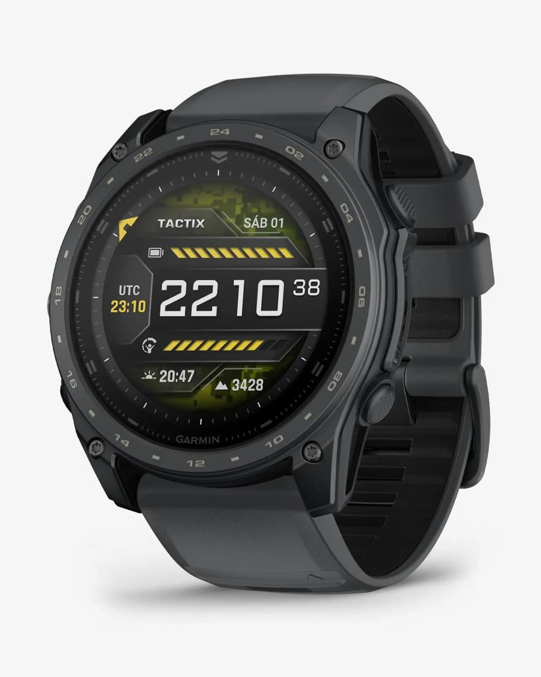 Garmin Tactix 8 Smartwatch táctico AMOLED 51 mm gris Cerakote, titanio, zafiro, GPS multibanda, Bluetooth Wi‑Fi
