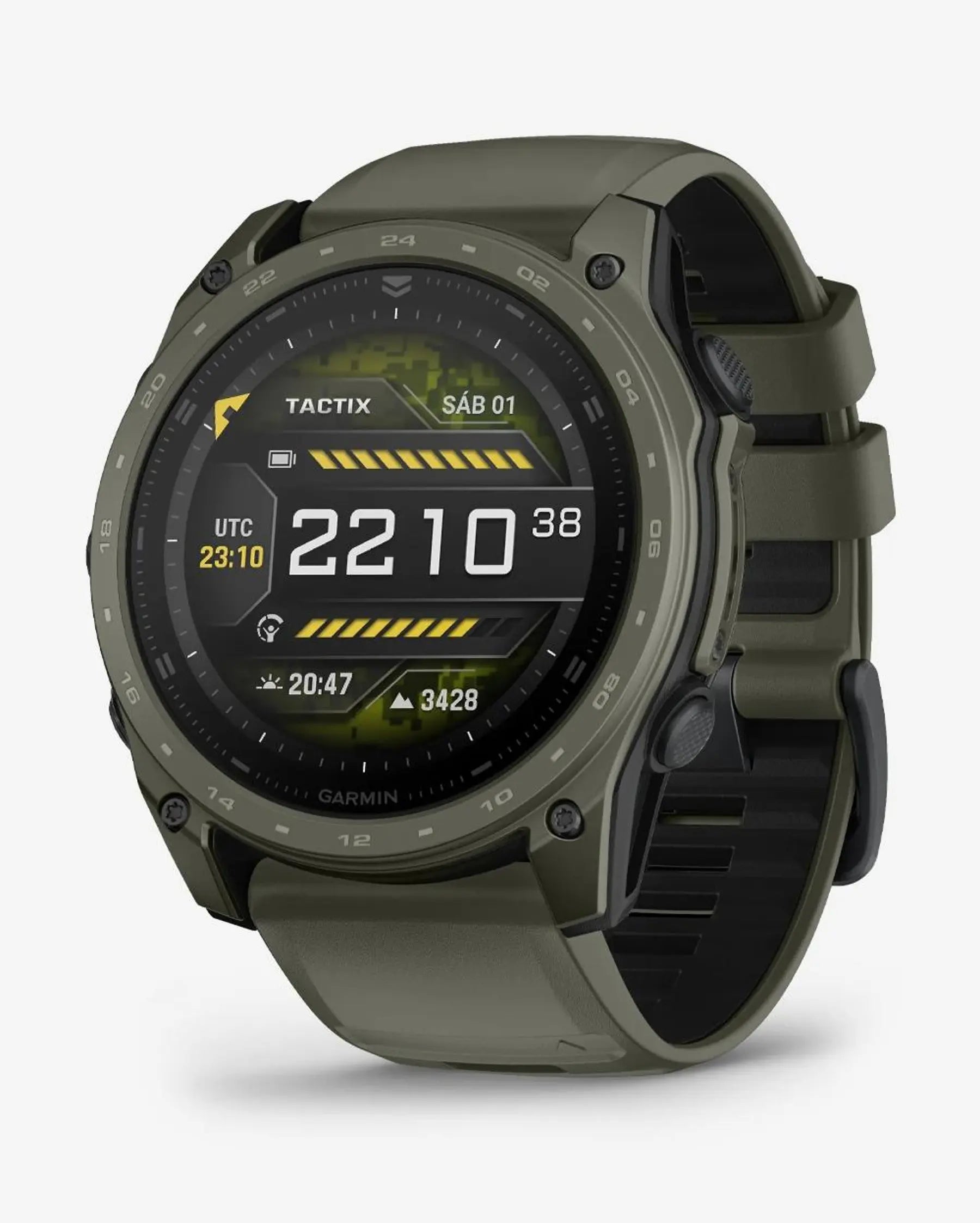 Garmin Tactix 8 Smartwatch táctico 51 mm verde Cerakote, AMOLED 1,4", titanio, zafiro, Bluetooth, Wi‑Fi