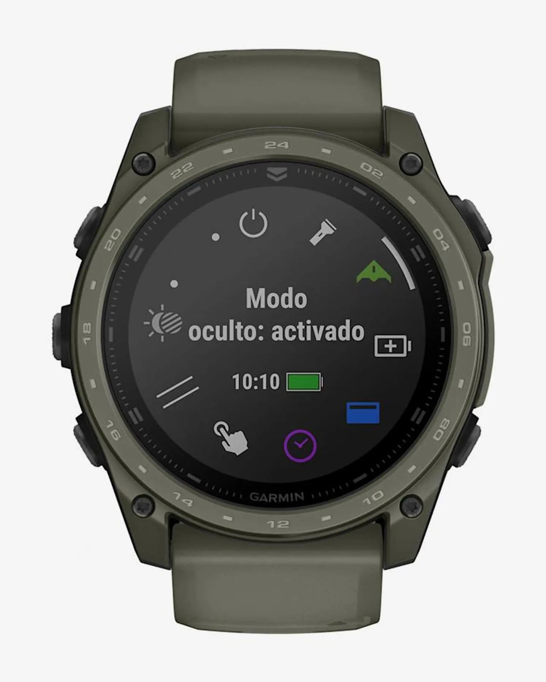 Garmin Tactix 8 Smartwatch táctico AMOLED 51 mm verde Cerakote titanio zafiro Bluetooth Wi‑Fi