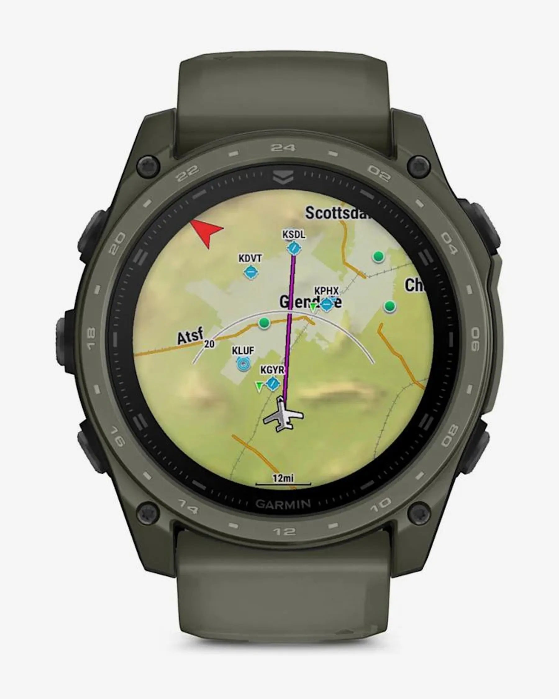 Garmin Tactix 8 Smartwatch táctico AMOLED 51 mm verde Cerakote titanio zafiro Bluetooth Wi‑Fi