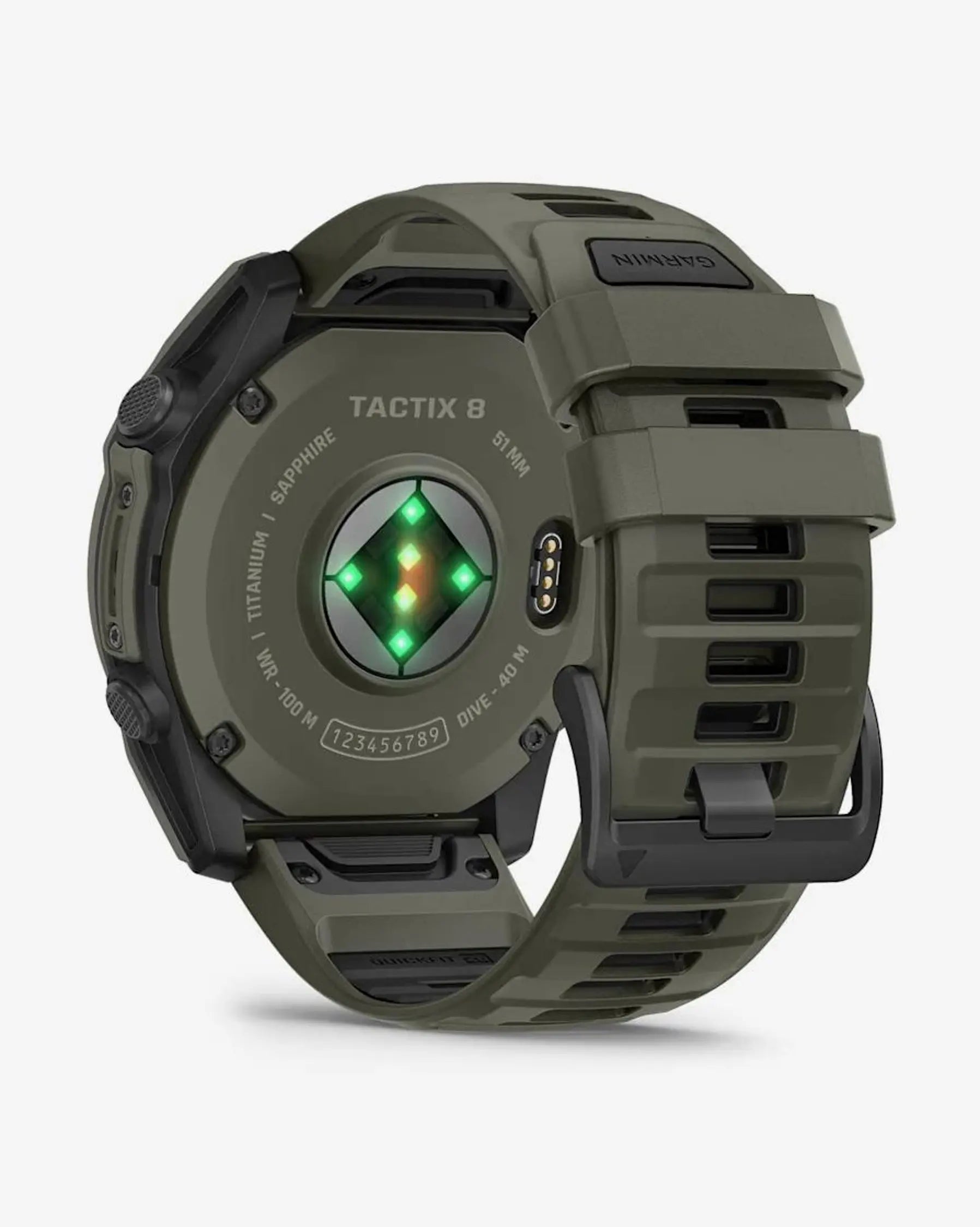 Garmin Tactix 8 Smartwatch táctico AMOLED 51 mm verde Cerakote titanio zafiro Bluetooth Wi‑Fi