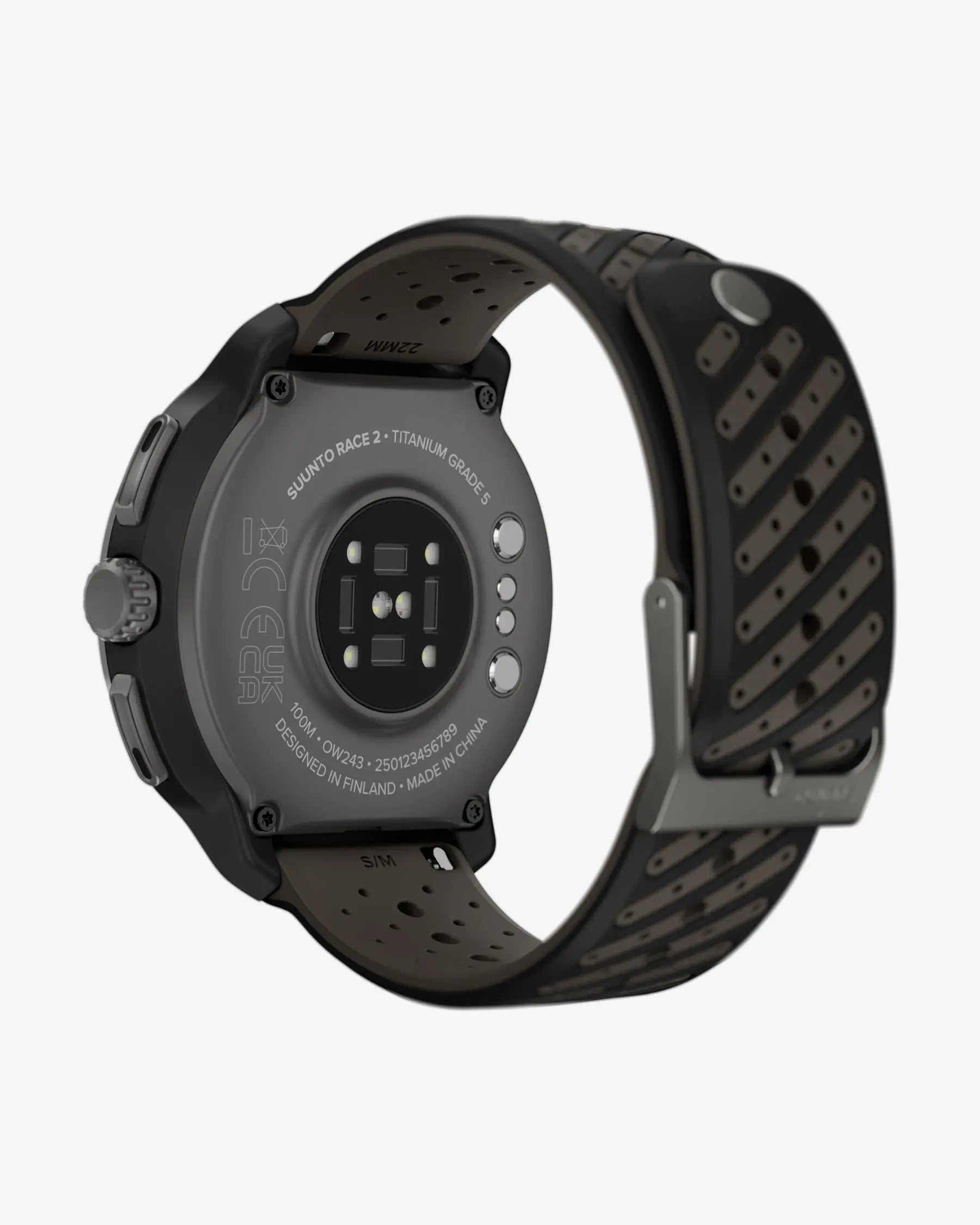 Suunto Race 2 Titanium Trail smartwatch 49 mm titanio zafiro GPS doble banda AMOLED correa silicona