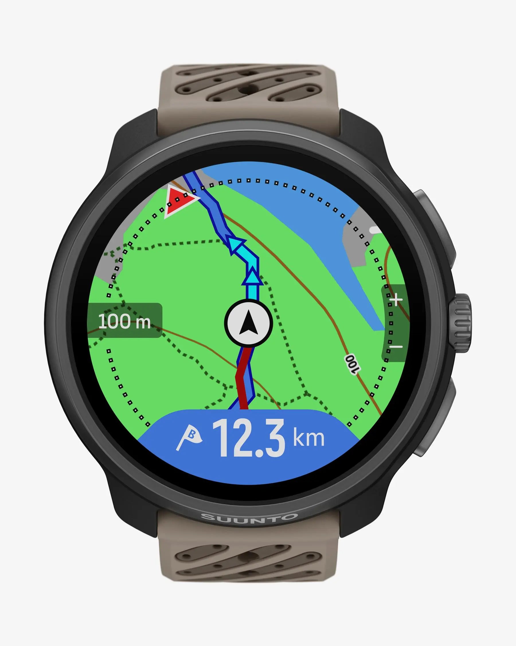Suunto Race 2 Titanium Trail smartwatch 49 mm titanio zafiro GPS doble banda AMOLED correa silicona