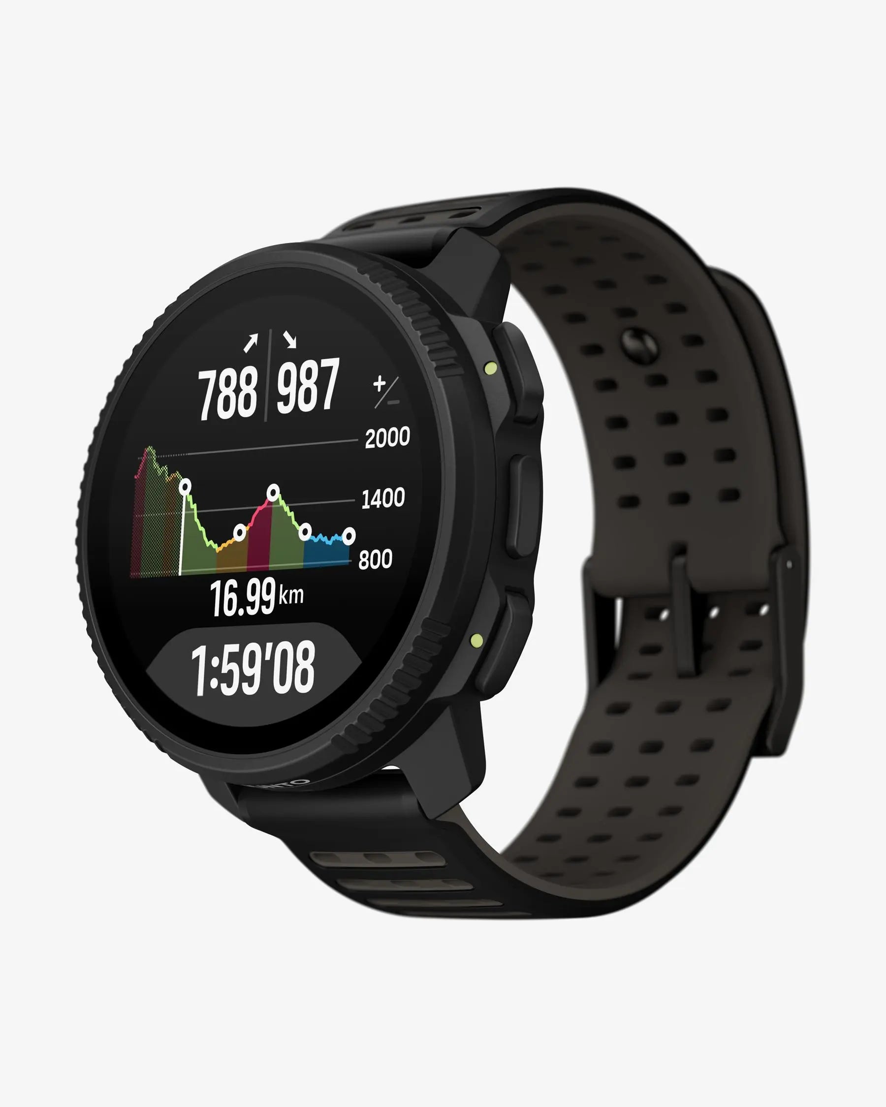 Suunto Vertical 2 smartwatch outdoor 49 mm negro, AMOLED 1,5", zafiro, acero, GPS doble banda, Bluetooth