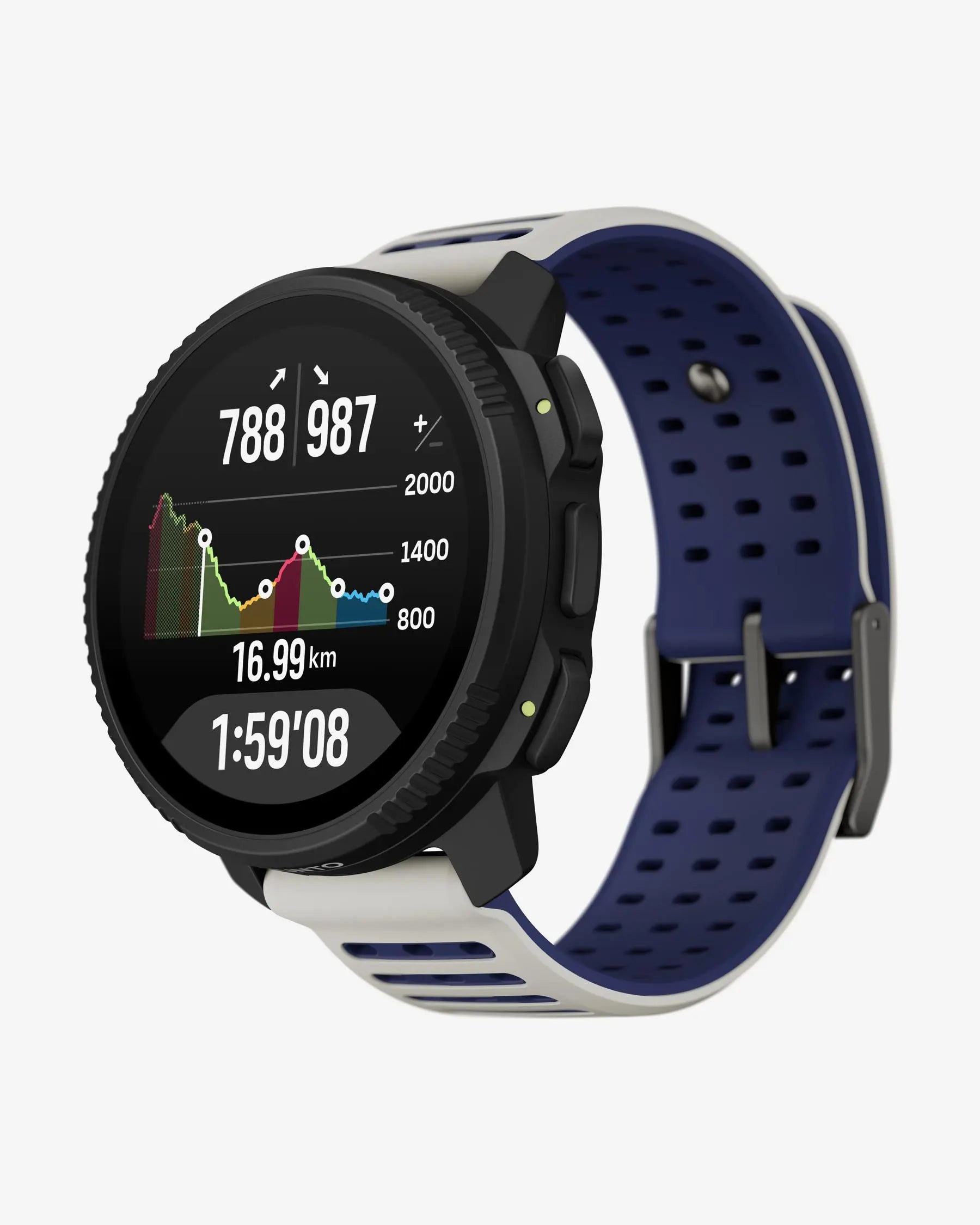 Suunto Vertical 2 smartwatch outdoor 49 mm gris Arctic, acero y zafiro, GPS doble banda, Bluetooth