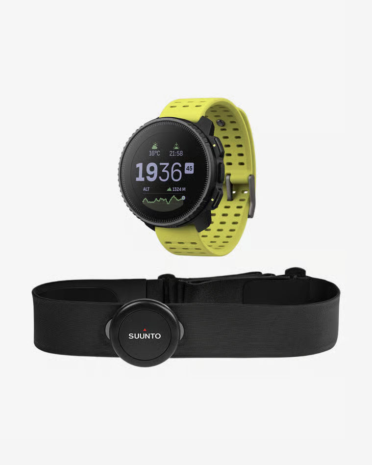 Suunto Vertical Amarillo smartwatch GPS 49 mm acero inoxidable zafiro GNSS doble banda con banda FC Suunto Smart