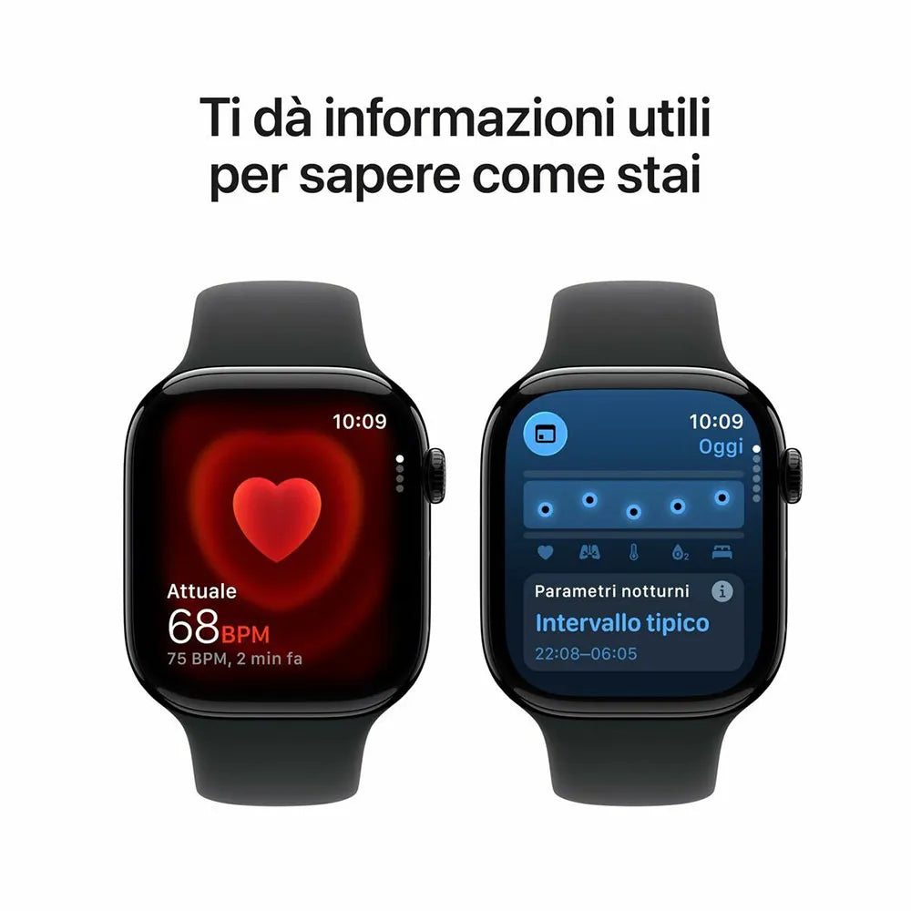 Apple Watch Series 11 Smartwatch 46 mm GPS + Cellular correa deportiva, pantalla Retina siempre activa