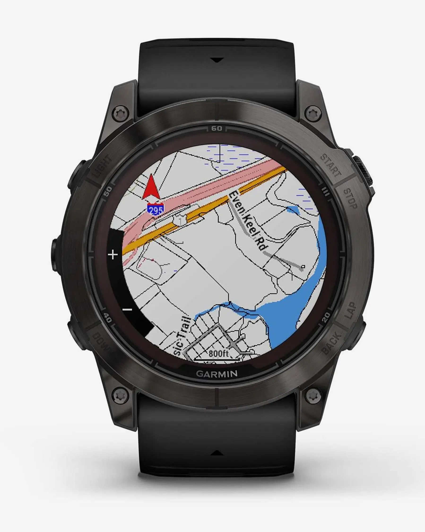 Garmin fēnix 7X Pro Zafiro Solar smartwatch GPS 51 mm titanio gris carbón con correa negra, Bluetooth Wi‑Fi ANT+
