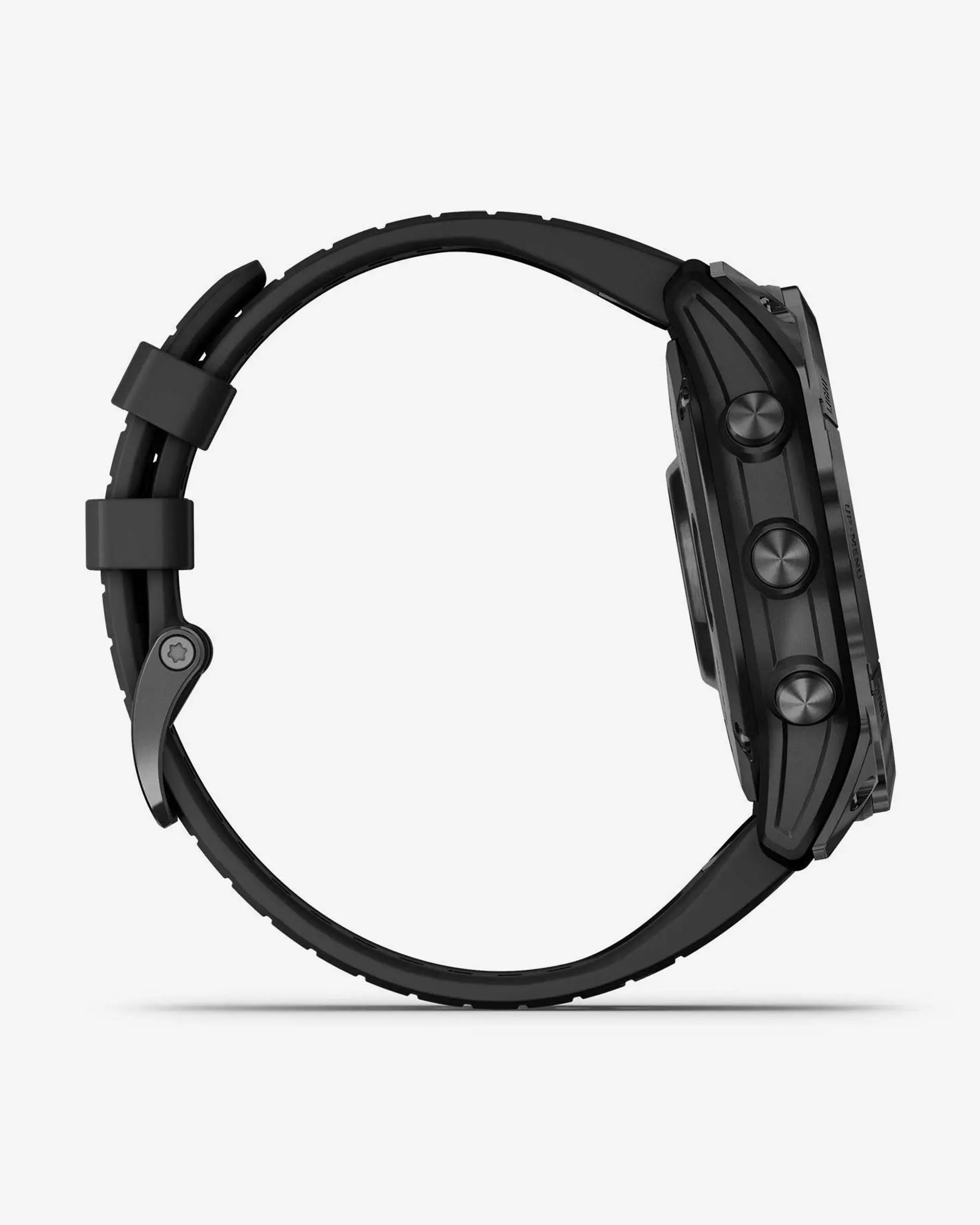 Garmin fēnix 7X Pro Zafiro Solar smartwatch GPS 51 mm titanio gris carbón con correa negra, Bluetooth Wi‑Fi ANT+