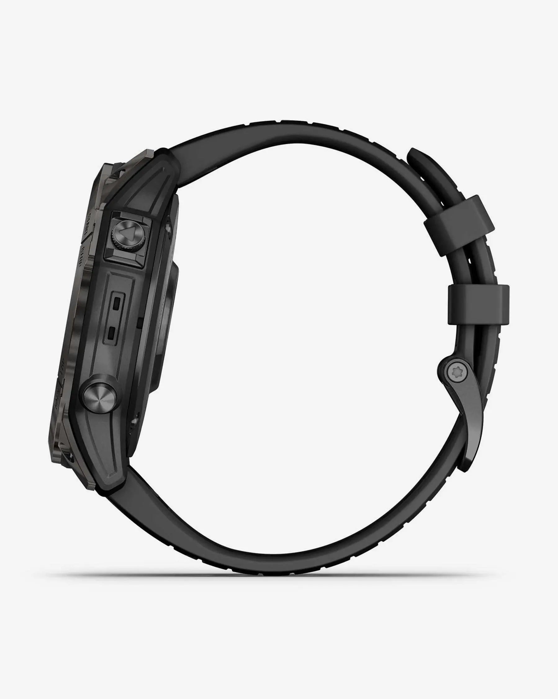 Garmin fēnix 7X Pro Zafiro Solar smartwatch GPS 51 mm titanio gris carbón con correa negra, Bluetooth Wi‑Fi ANT+