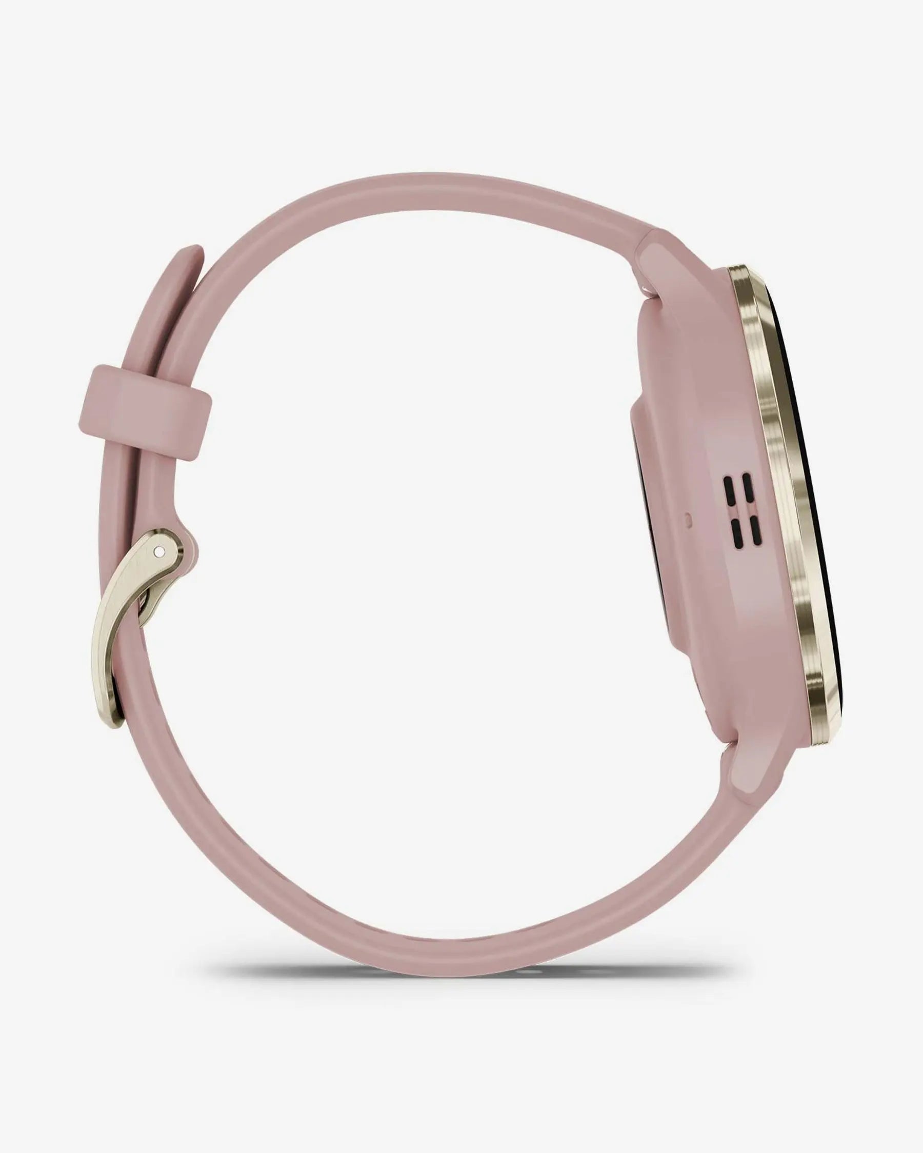 Garmin Venu 3S smartwatch beige oro con correa rosa claro silicona, llamadas y GPS