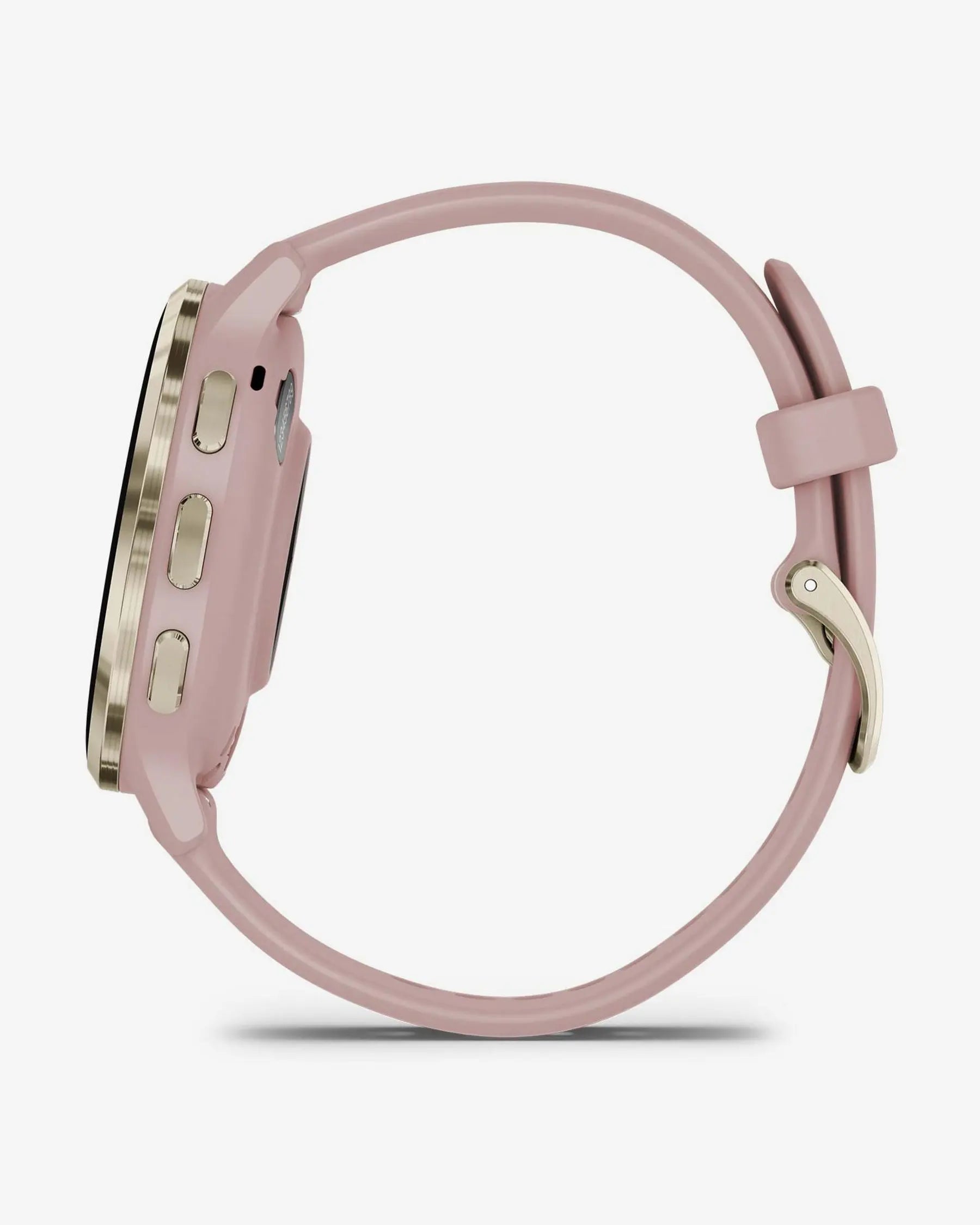 Garmin Venu 3S smartwatch beige oro con correa rosa claro silicona, llamadas y GPS