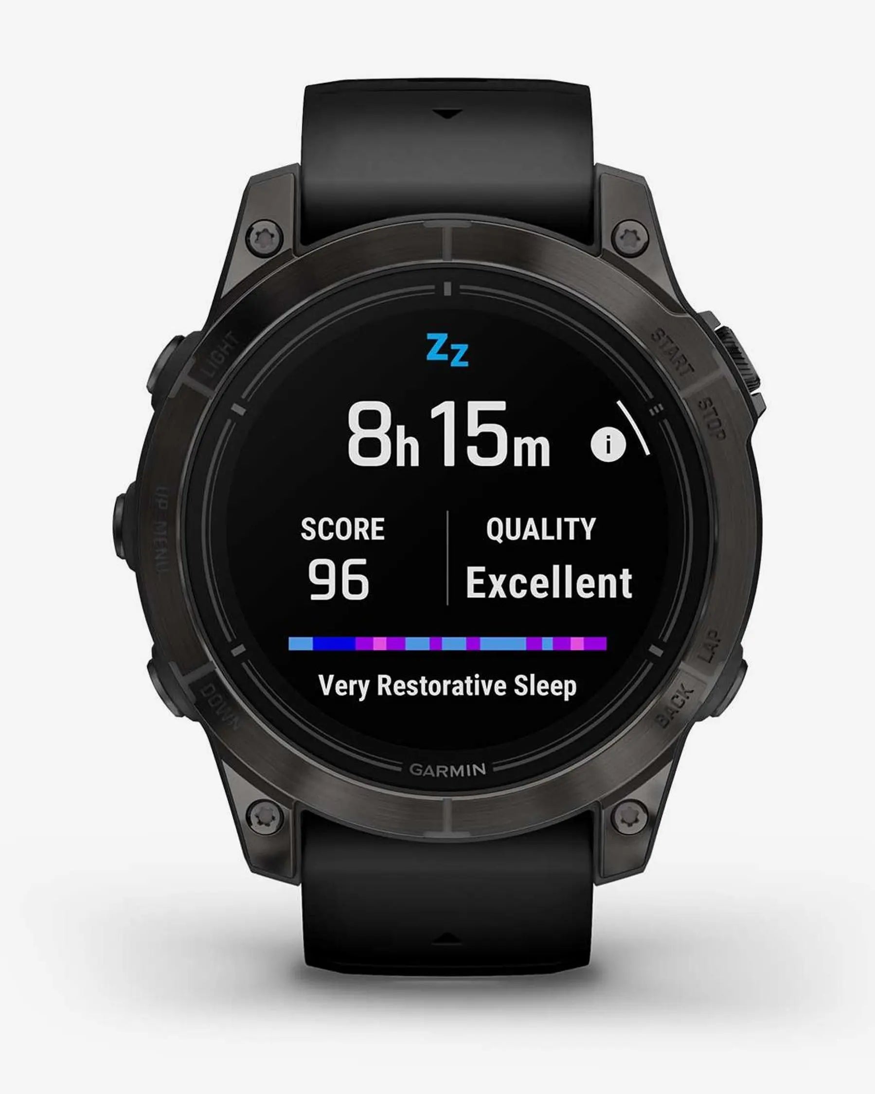 Garmin Epix Pro (Gen 2) Zafiro smartwatch 47 mm titanio DLC gris, correa negra, Wi‑Fi Bluetooth ANT+