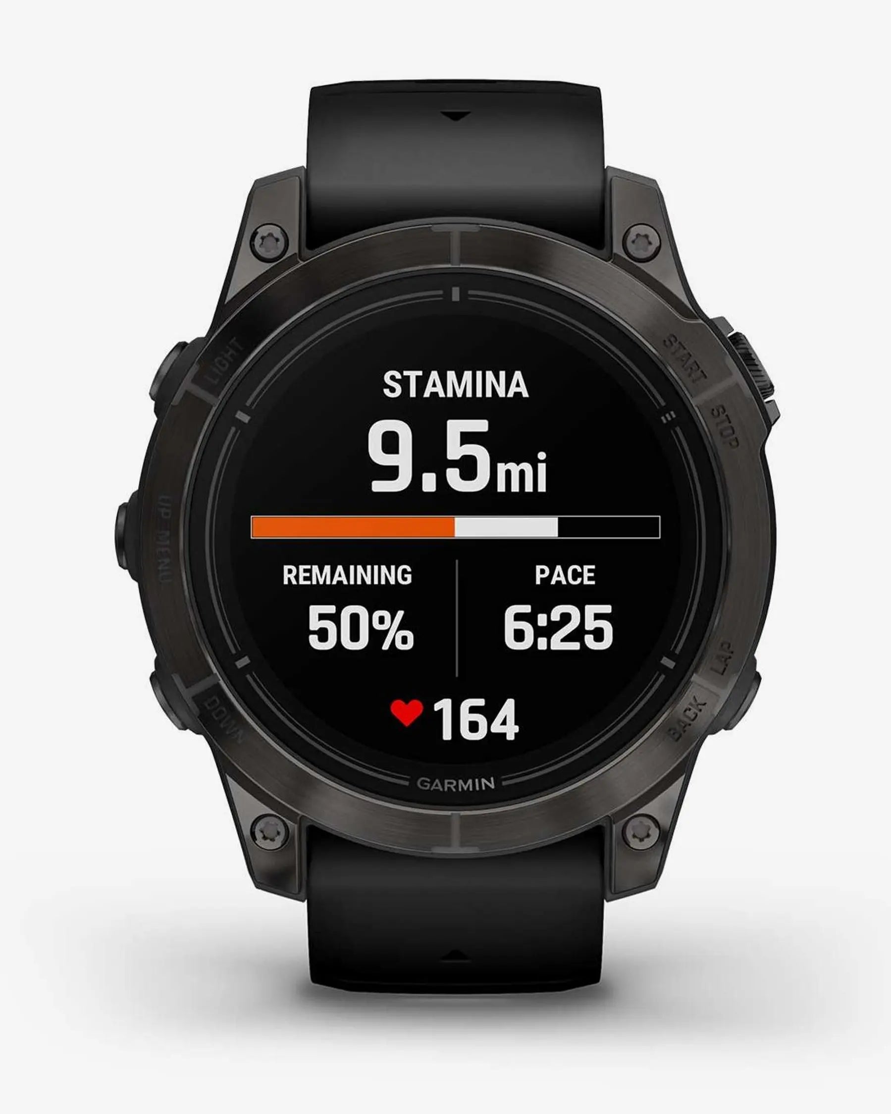 Garmin Epix Pro (Gen 2) Zafiro smartwatch 47 mm titanio DLC gris, correa negra, Wi‑Fi Bluetooth ANT+