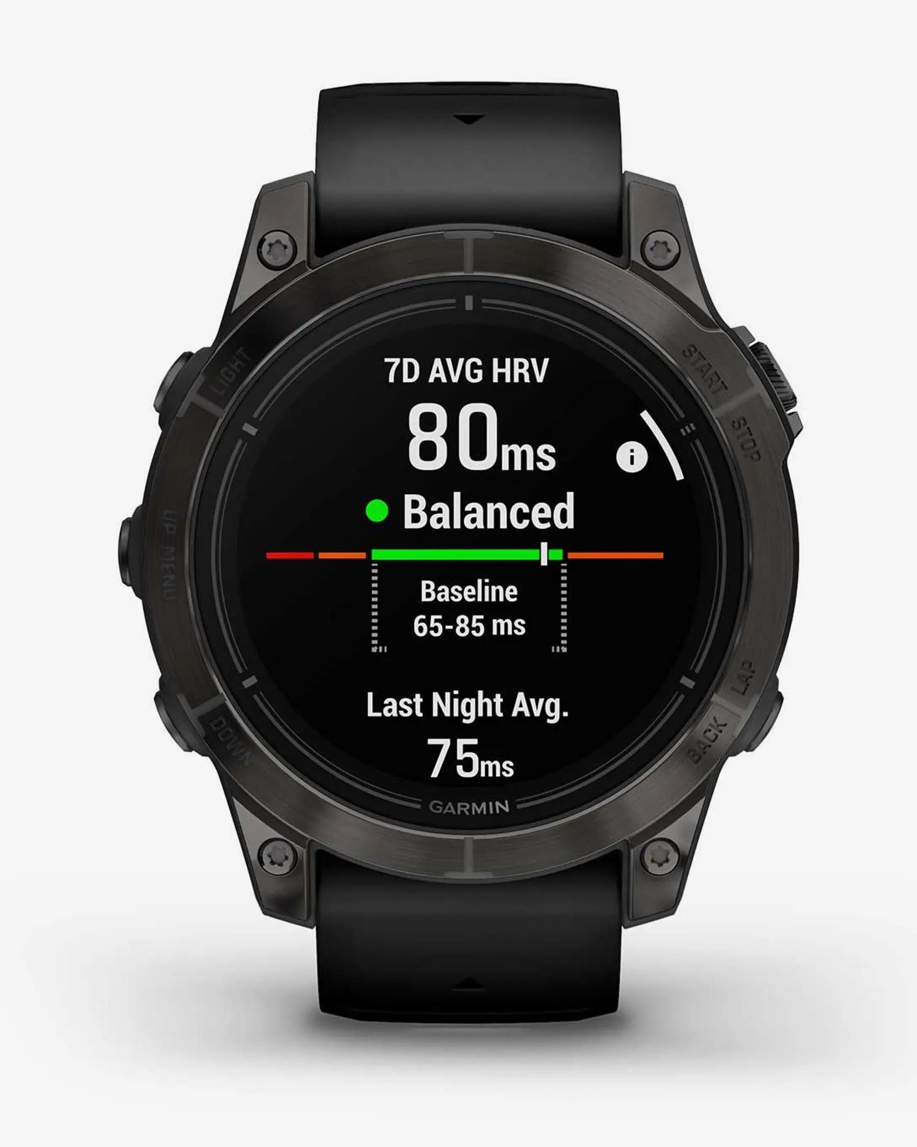 Garmin Epix Pro (Gen 2) Zafiro smartwatch 47 mm titanio DLC gris, correa negra, Wi‑Fi Bluetooth ANT+