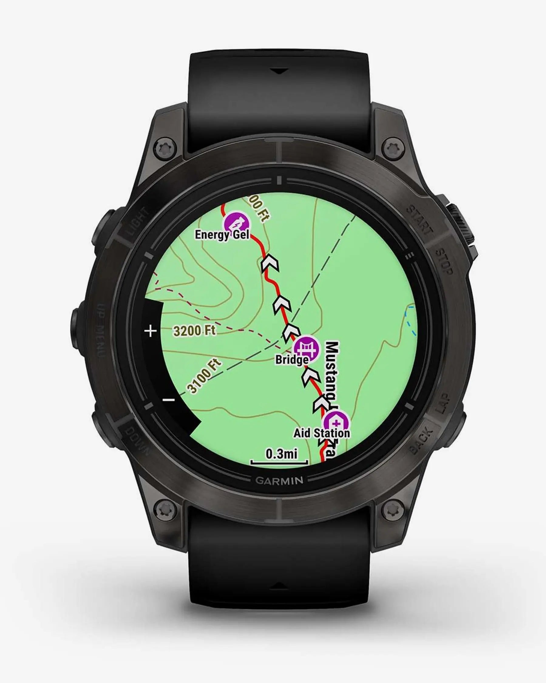 Garmin Epix Pro (Gen 2) Zafiro smartwatch 47 mm titanio DLC gris, correa negra, Wi‑Fi Bluetooth ANT+