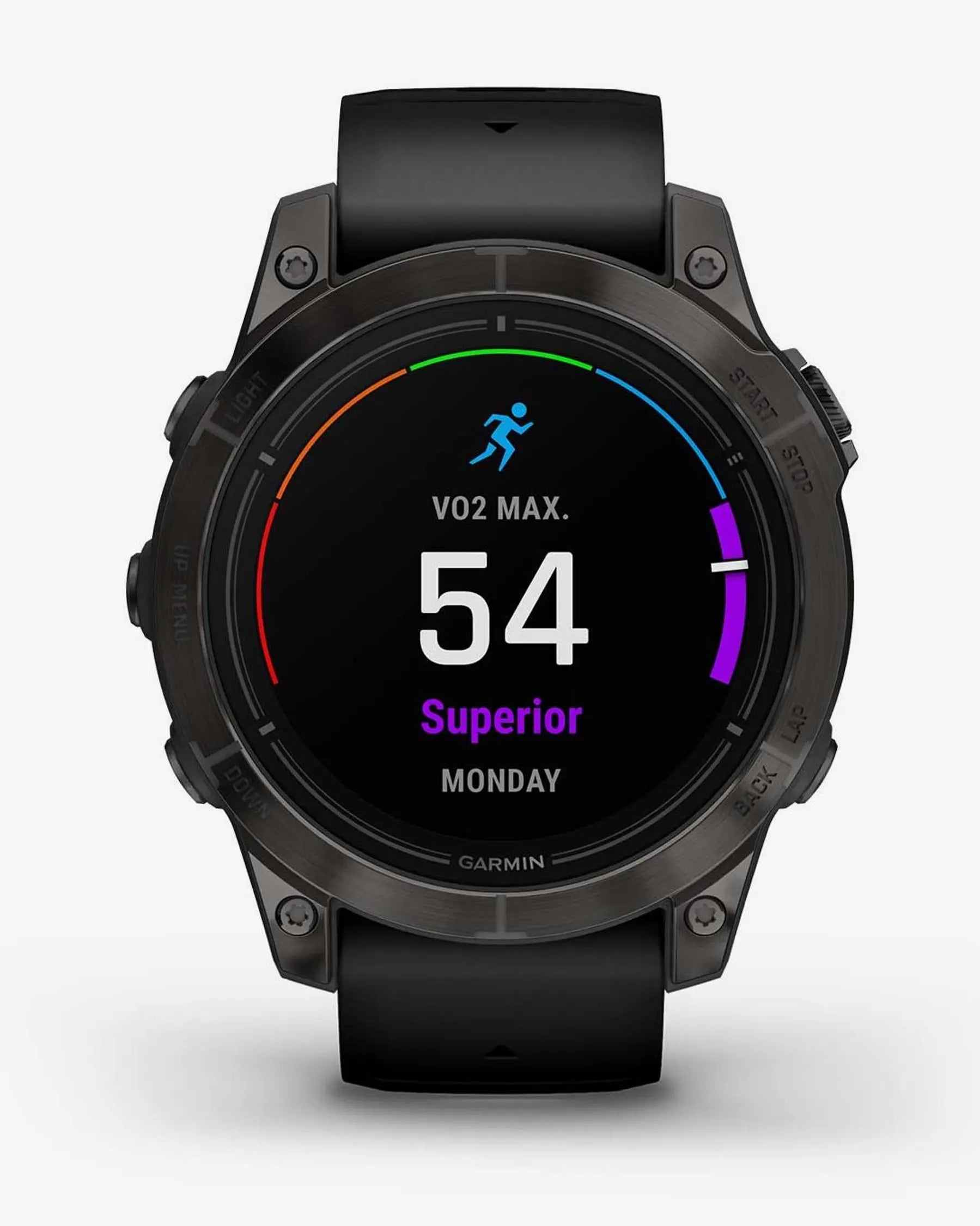 Garmin Epix Pro (Gen 2) Zafiro smartwatch 47 mm titanio DLC gris, correa negra, Wi‑Fi Bluetooth ANT+