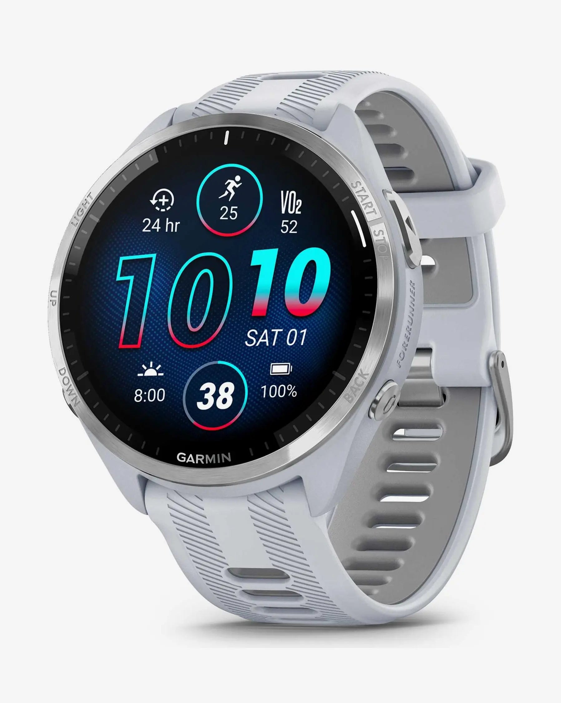 Garmin Forerunner 965 smartwatch running 47,1 mm blanco titanio correa silicona Bluetooth Wi‑Fi ANT+