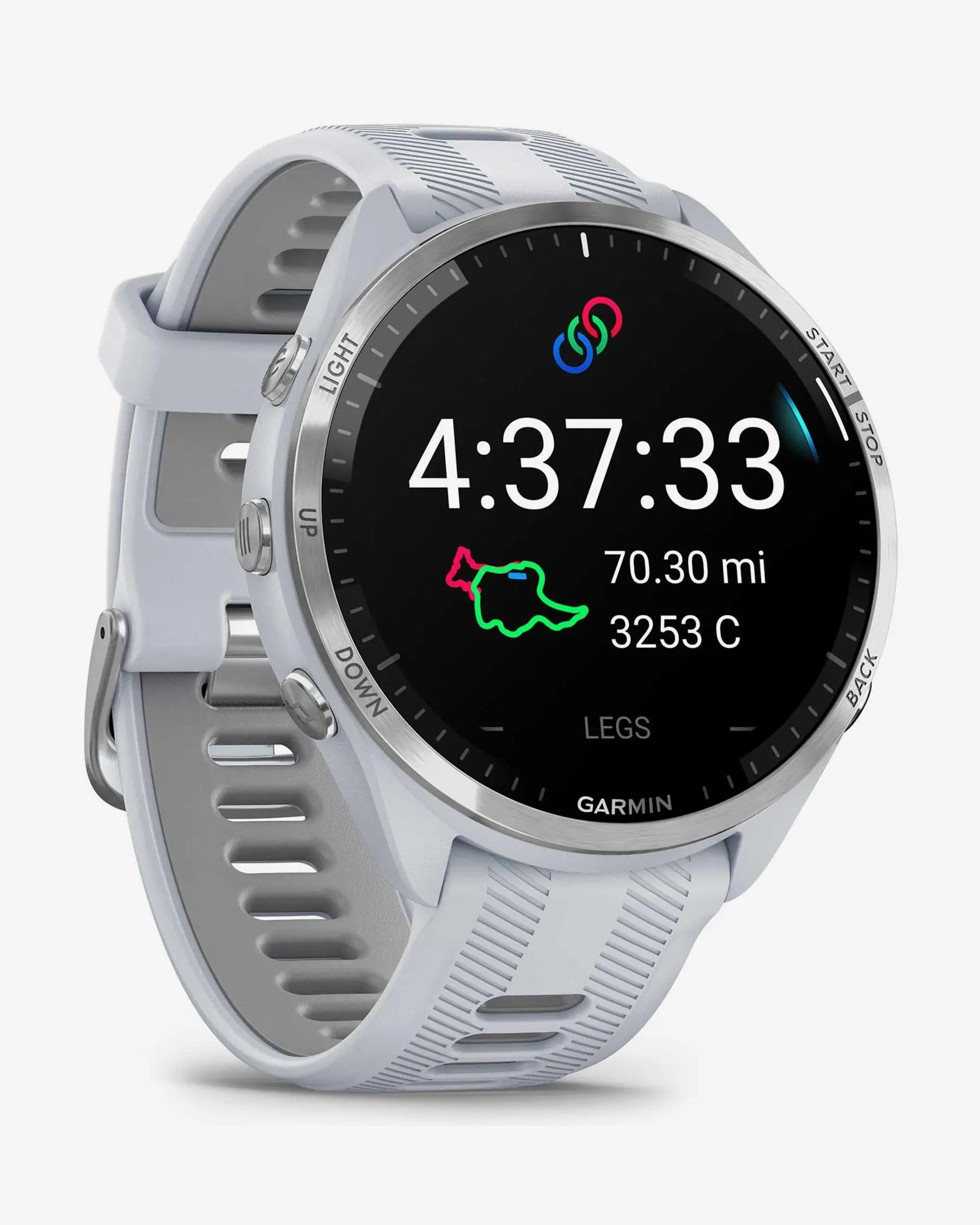 Garmin Forerunner 965 smartwatch running 47,1 mm blanco titanio correa silicona Bluetooth Wi‑Fi ANT+