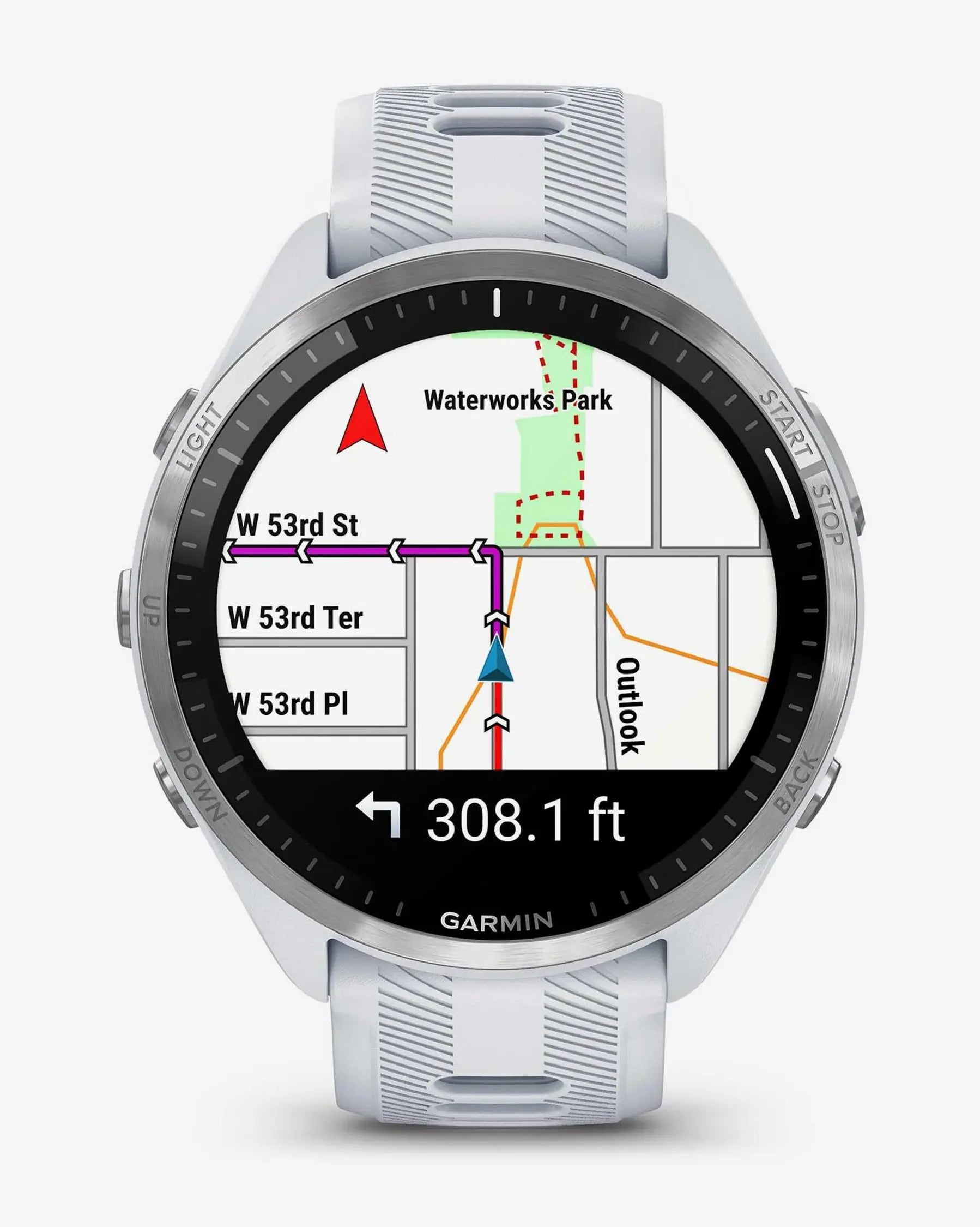 Garmin Forerunner 965 smartwatch running 47,1 mm blanco titanio correa silicona Bluetooth Wi‑Fi ANT+