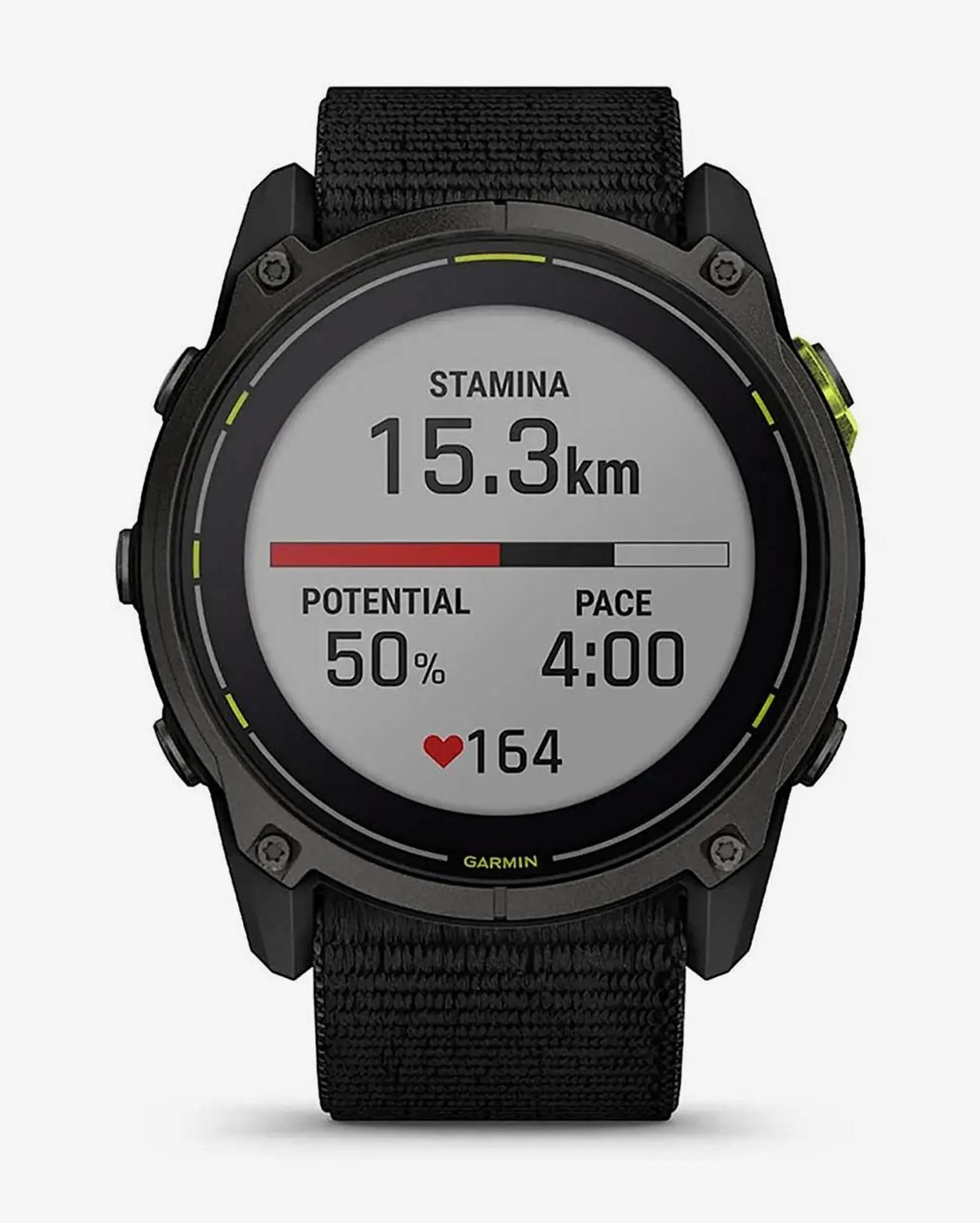 Garmin Enduro 3 smartwatch GPS 51 mm titanio gris carbón, zafiro solar, correa nailon negro, Bluetooth Wi‑Fi ANT+