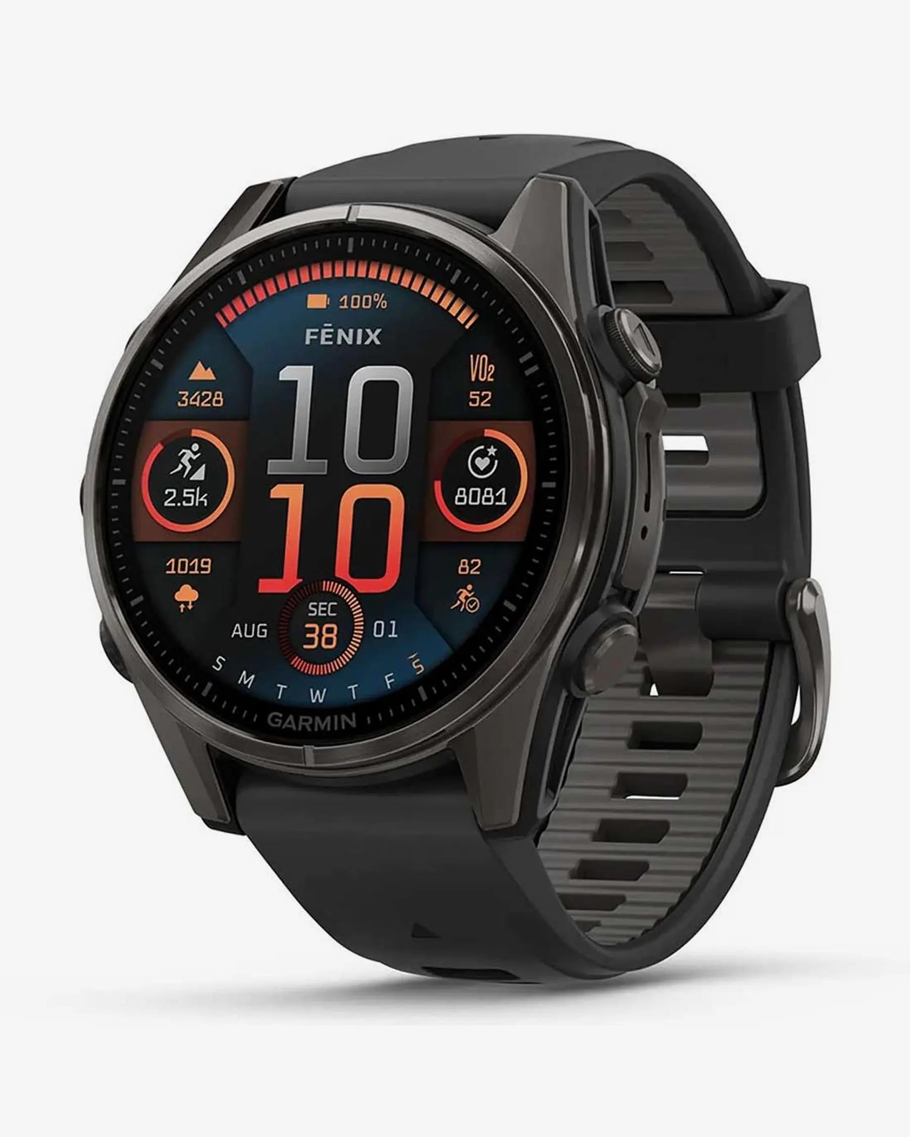 Garmin Fenix 8 AMOLED 43 mm smartwatch GPS titanio zafiro, Bluetooth ANT+ Wi‑Fi, 32 GB