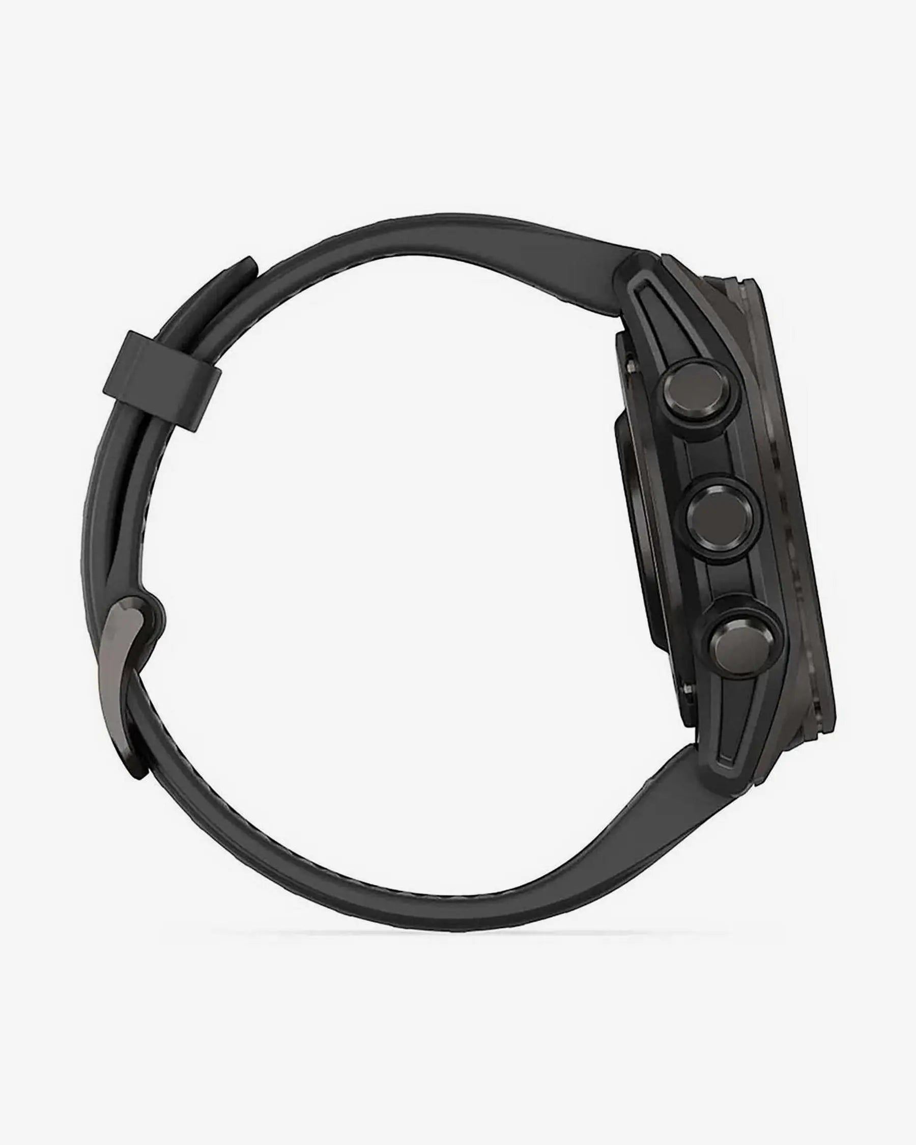 Garmin fēnix 8 AMOLED Zafiro smartwatch GPS 43 mm titanio gris carbón correa negra Bluetooth Wi‑Fi ANT+