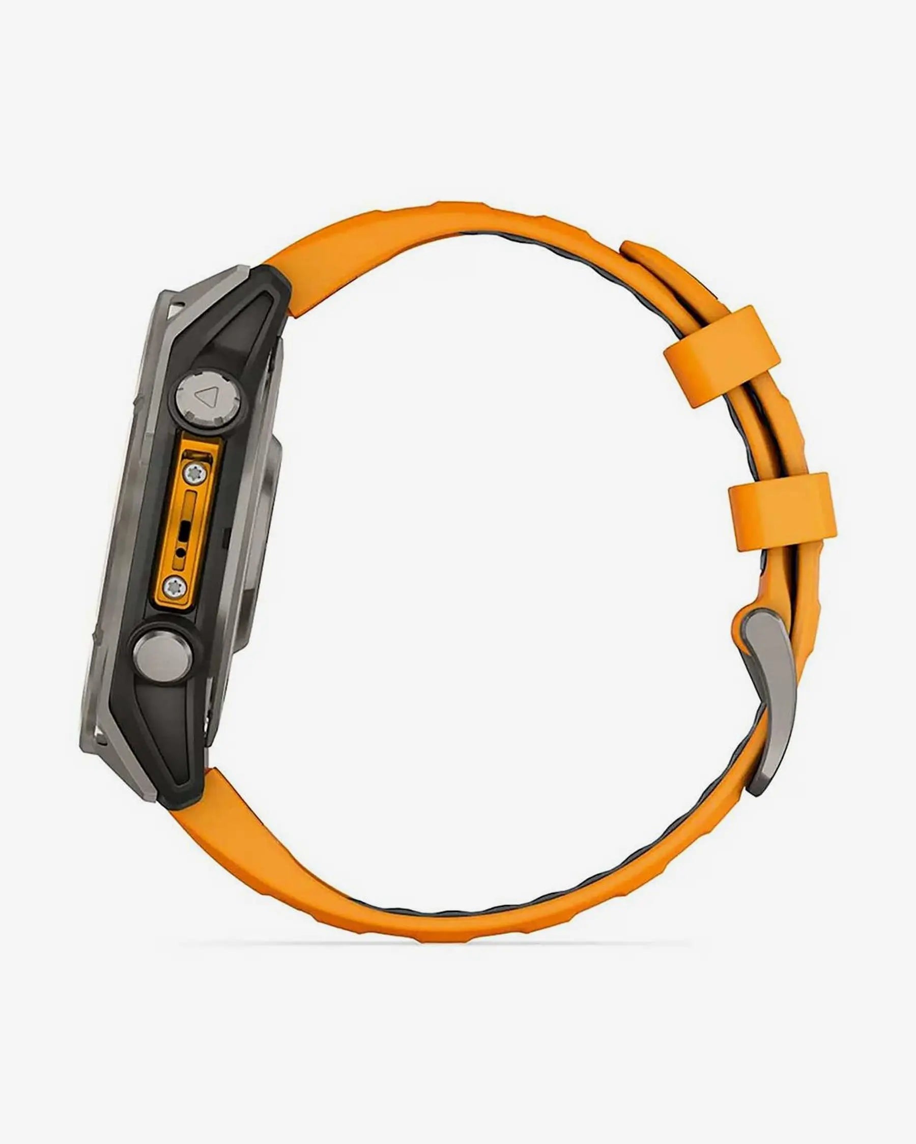 Garmin fēnix 8 AMOLED Zafiro Smartwatch GPS 47 mm titanio plateado correa naranja Bluetooth Wi‑Fi ANT+