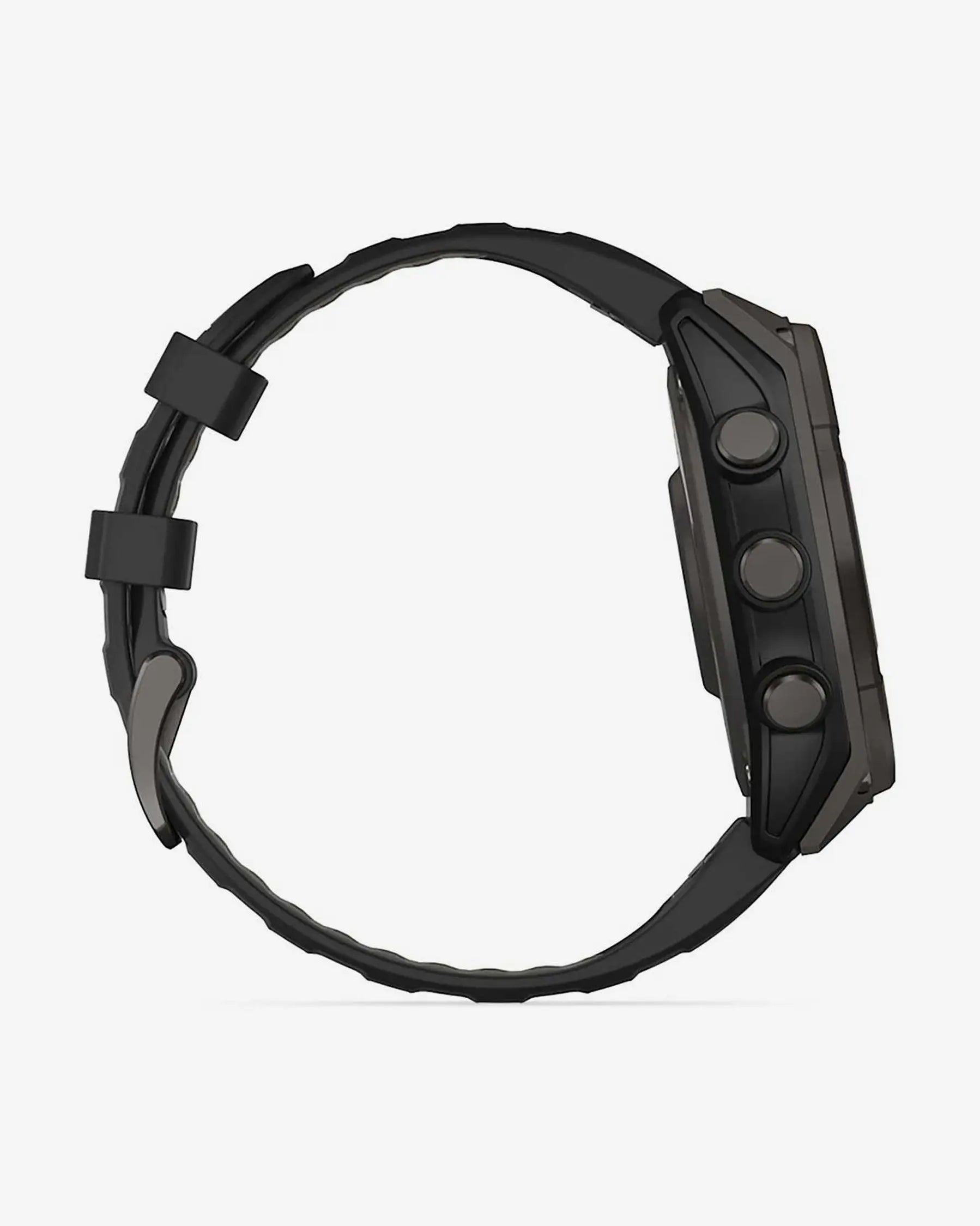 Garmin fēnix 8 Zafiro Solar smartwatch GPS 47 mm titanio gris carbón, correa negra, Bluetooth ANT+ Wi‑Fi