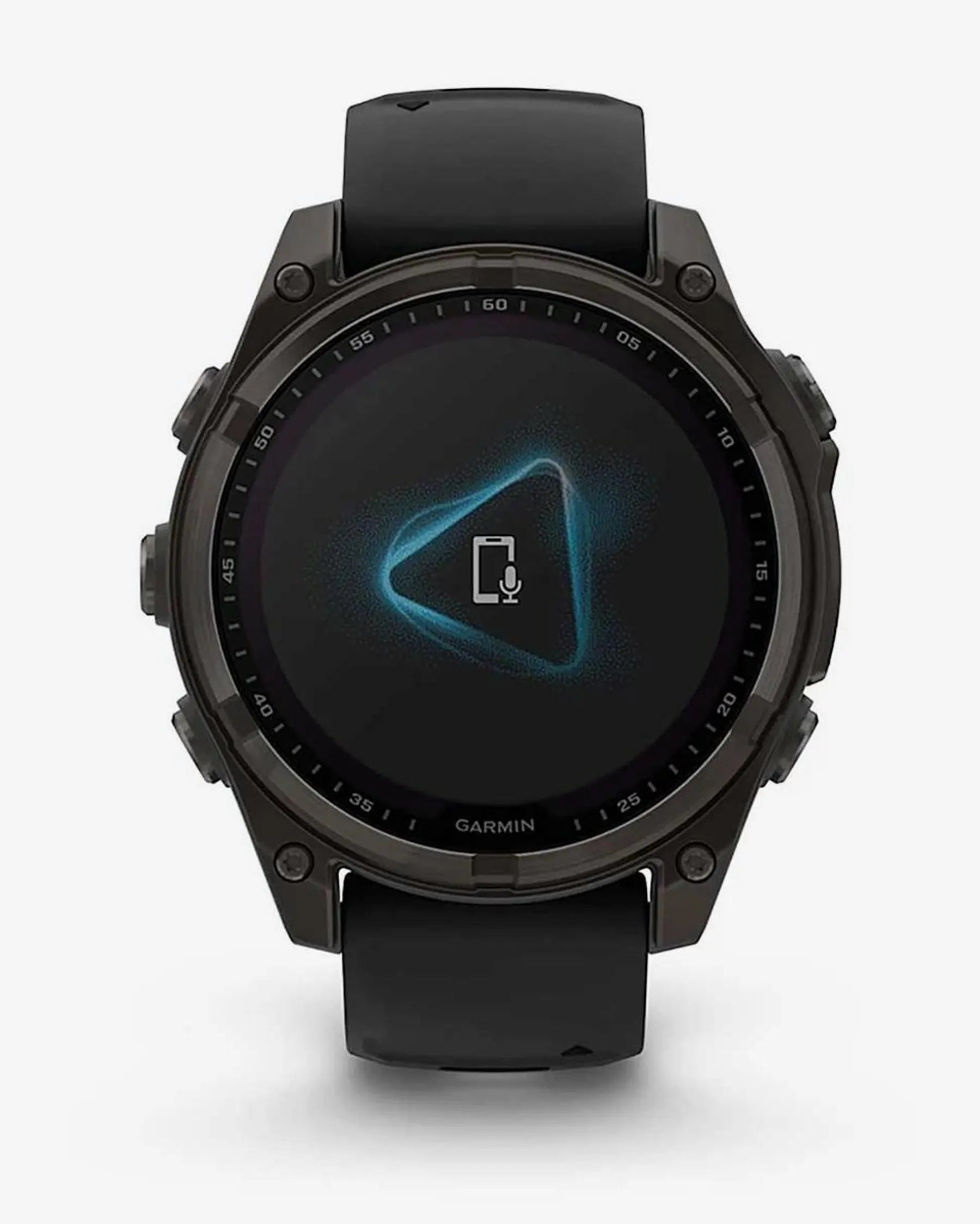 Garmin fēnix 8 Zafiro Solar smartwatch GPS 47 mm titanio gris carbón, correa negra, Bluetooth ANT+ Wi‑Fi