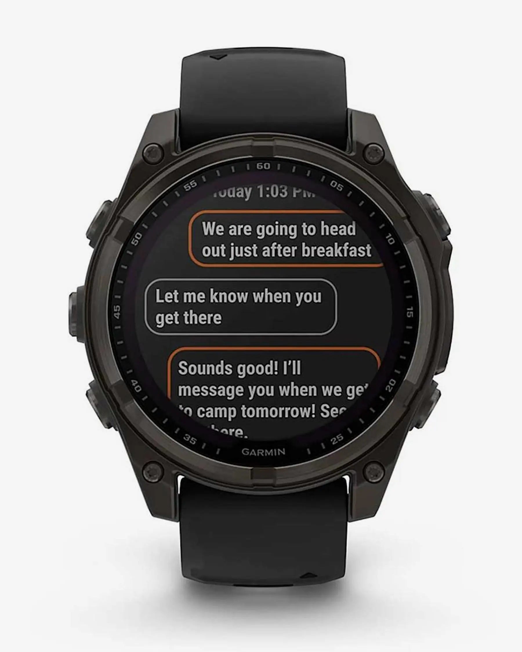 Garmin fēnix 8 Zafiro Solar smartwatch GPS 47 mm titanio gris carbón, correa negra, Bluetooth ANT+ Wi‑Fi