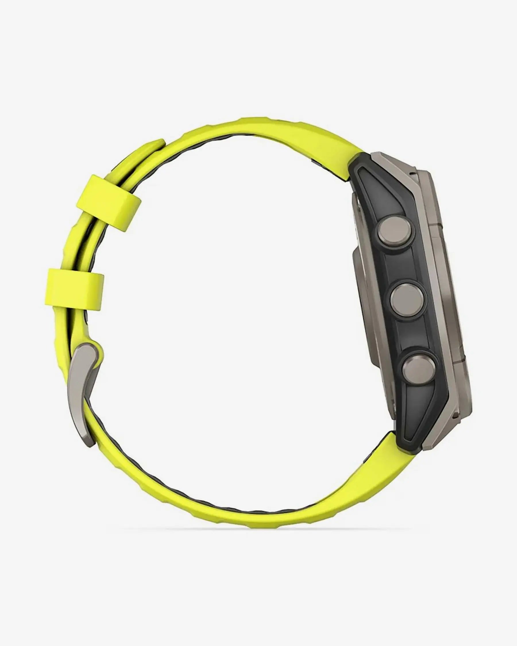 Garmin fēnix 8 Zafiro Solar smartwatch GPS 47 mm titanio gris correa silicona amarilla Bluetooth ANT+ Wi‑Fi