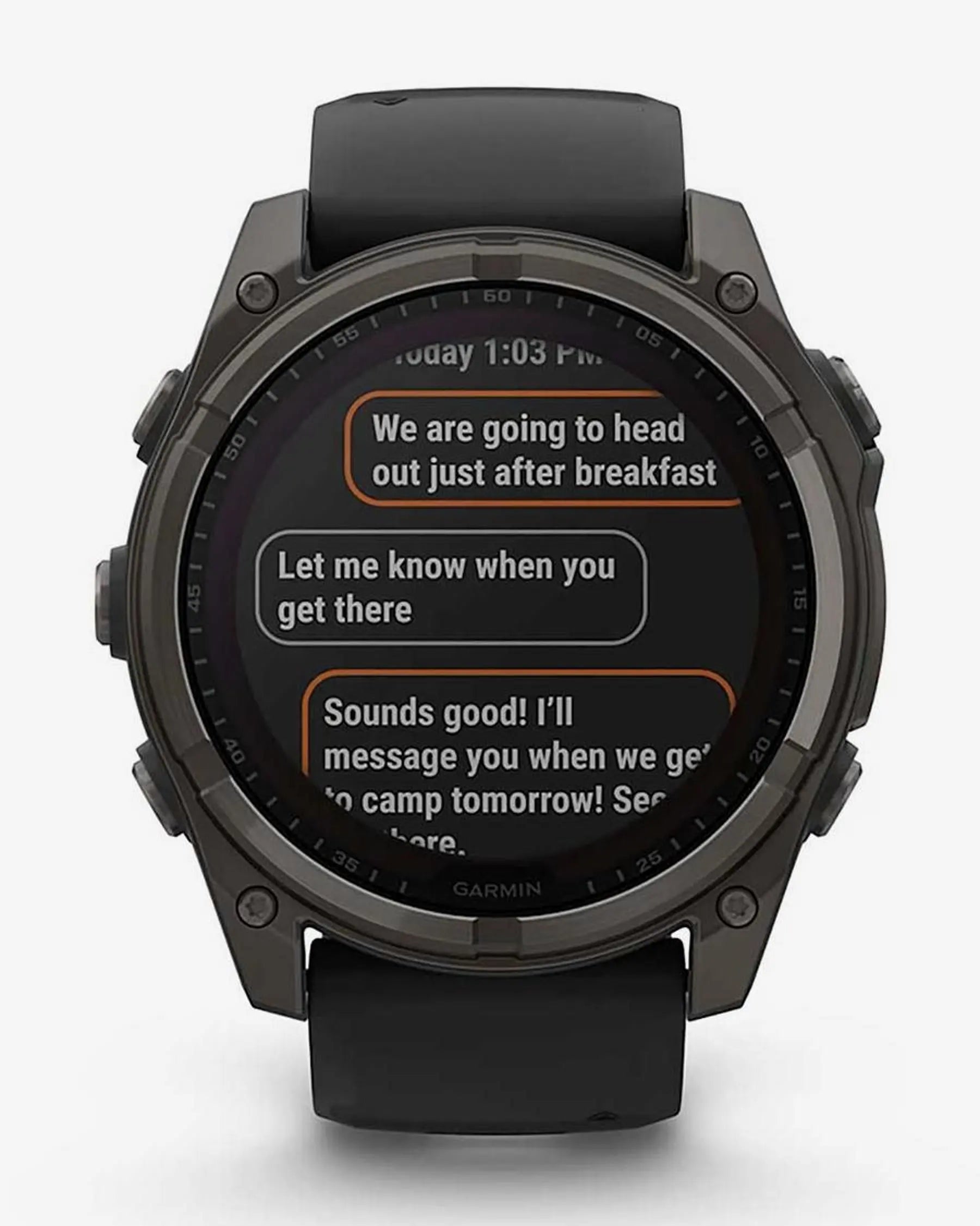 Garmin fēnix 8 Zafiro Solar smartwatch GPS 51 mm titanio gris carbón, correa silicona negra, Bluetooth ANT+ Wi‑Fi
