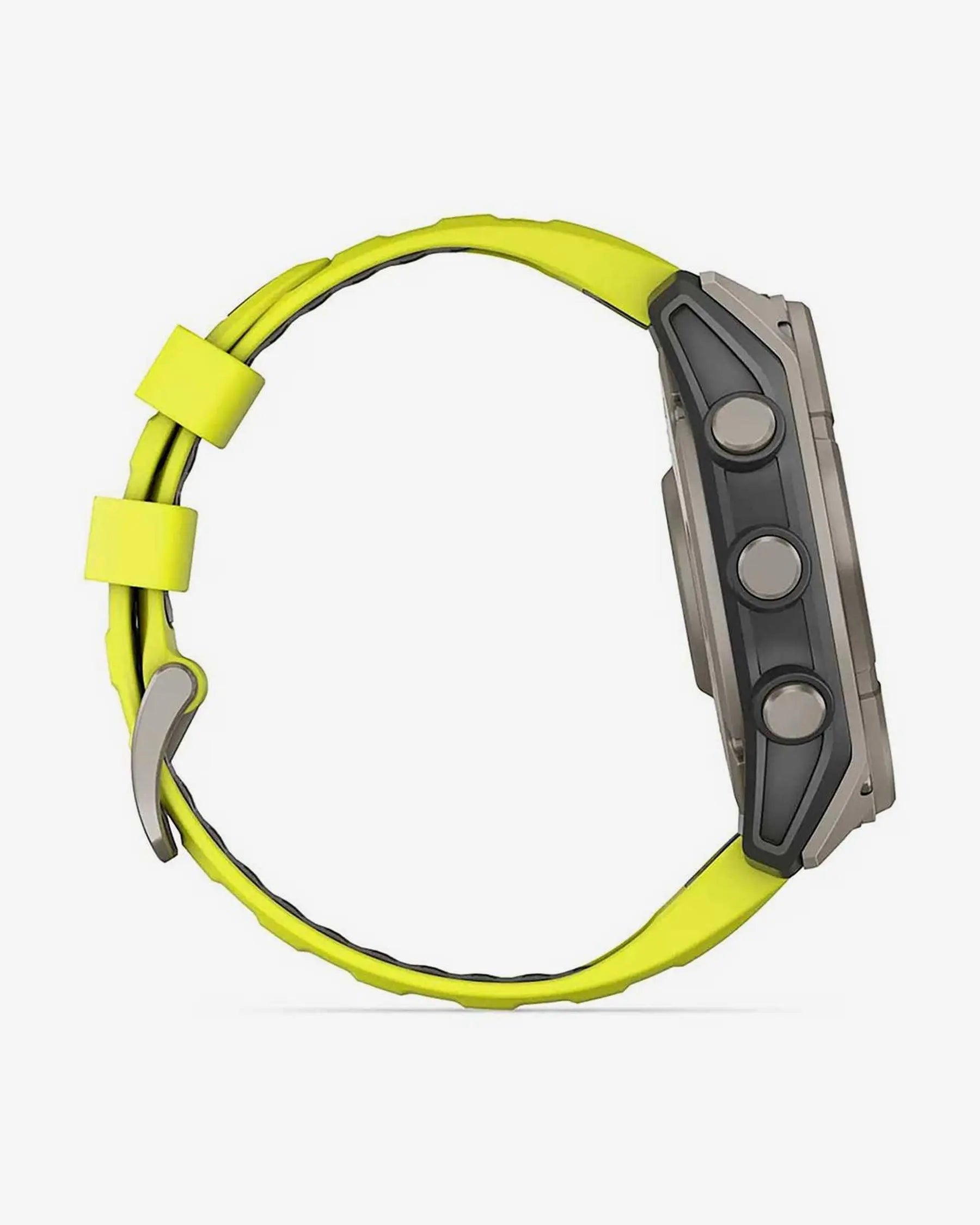 Garmin fēnix 8 Zafiro Solar smartwatch GPS 51 mm titanio gris, correa amarilla, Bluetooth ANT+ Wi‑Fi