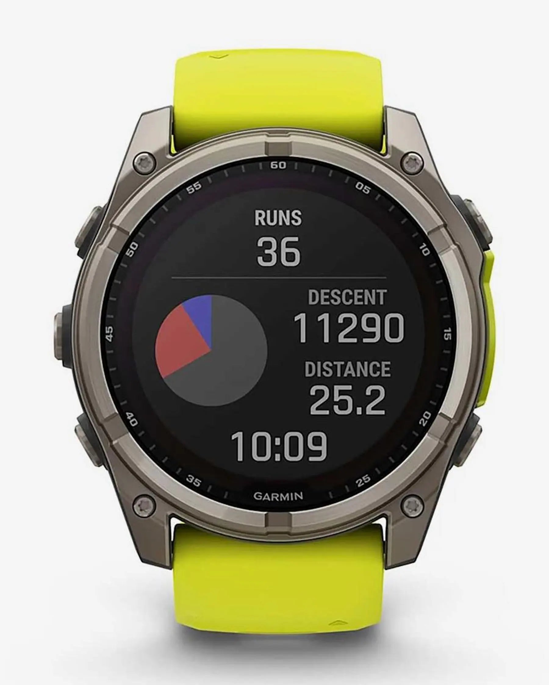 Garmin fēnix 8 Zafiro Solar smartwatch GPS 51 mm titanio gris, correa amarilla, Bluetooth ANT+ Wi‑Fi